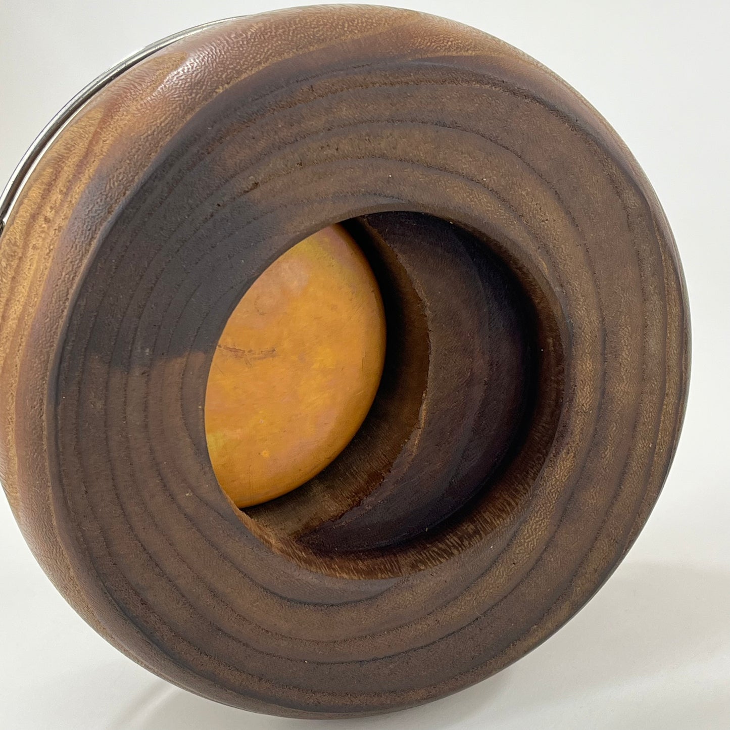 Antique Japanese Tobakobon Round w/ compartments & handles