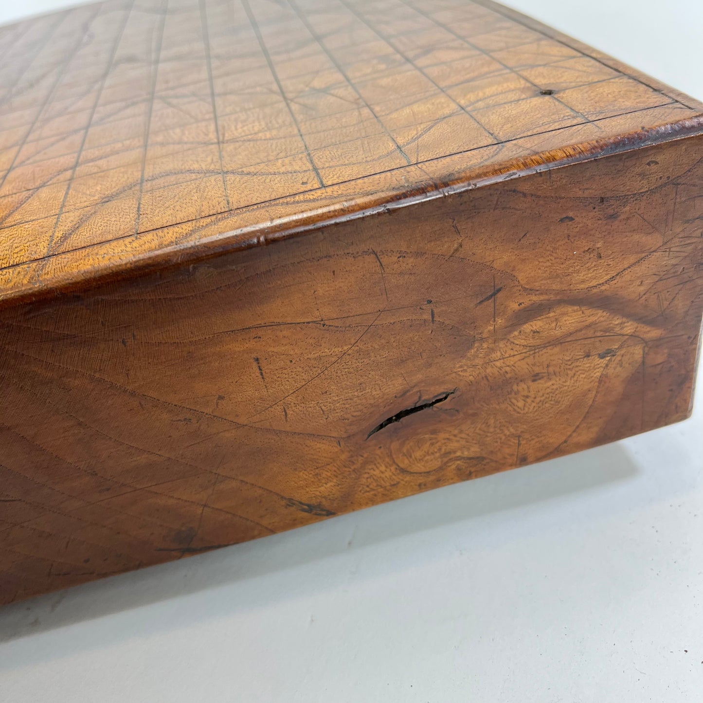 Vintage Japanese Taisho Era c1920's Shogiban Goban Reversable Game Board 15"