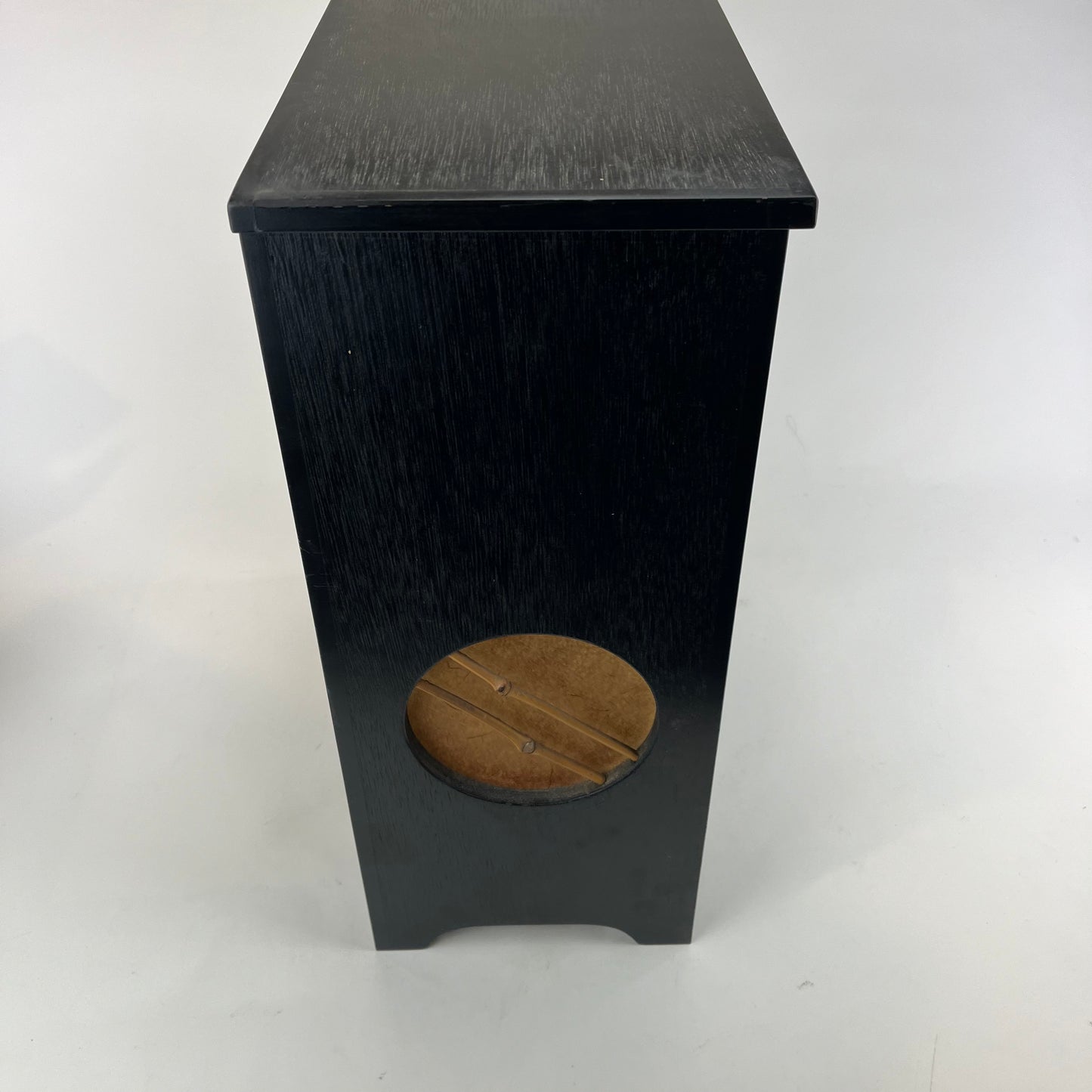 Vintage Japanese Lacquered Tea Display Box w/ Glass Front