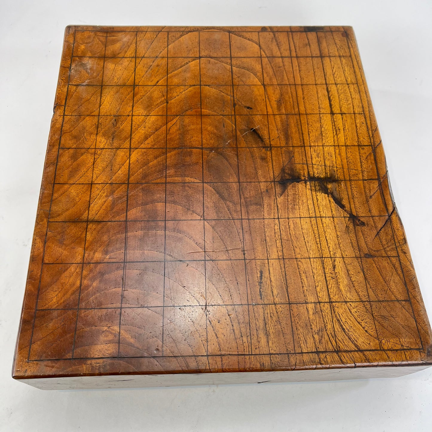 Vintage Japanese Taisho Era c1920's Shogiban Goban Reversable Game Board 15"