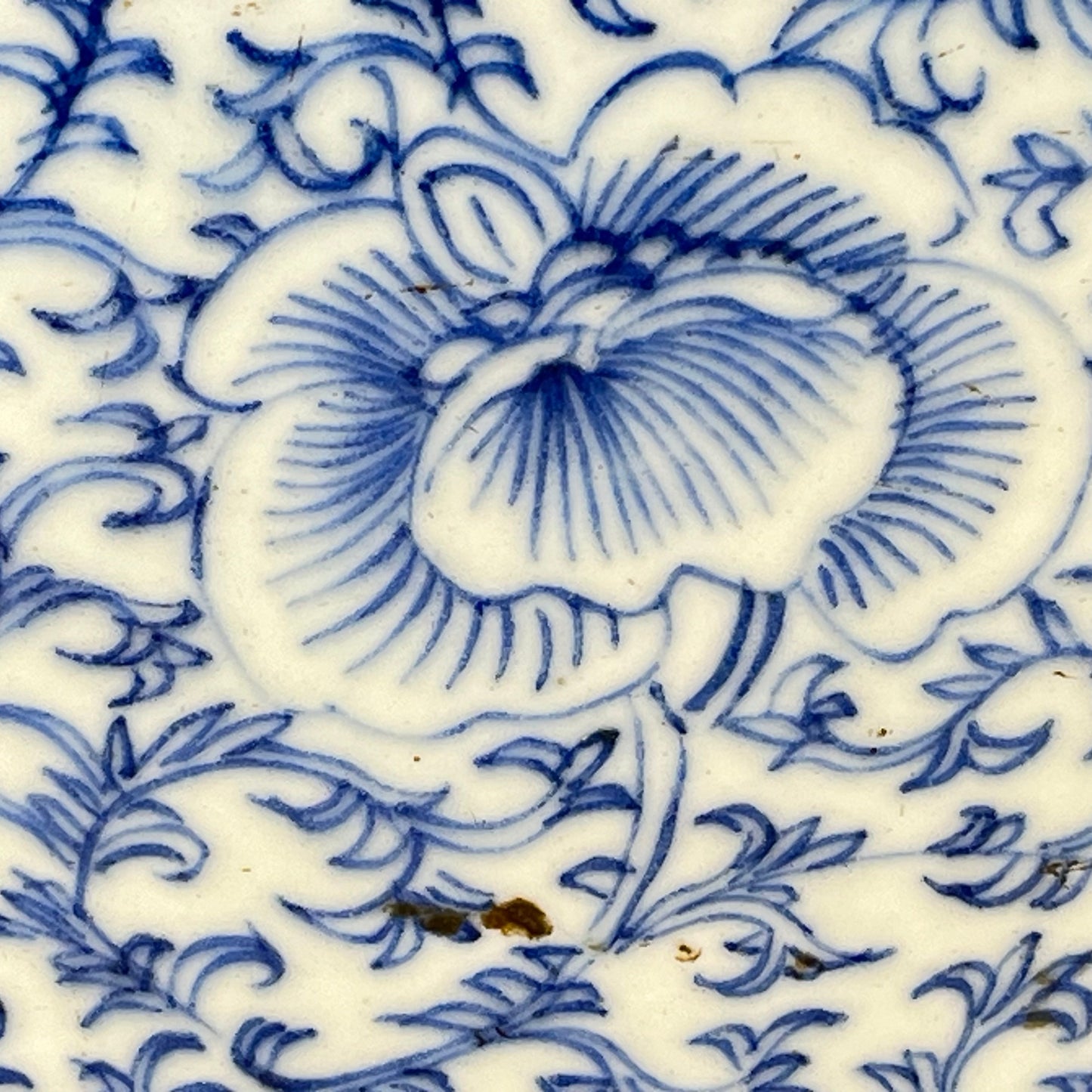 Antique Chinese Qing 150 Year Old Blue & White Wedding Jar Hand Painted 18"H