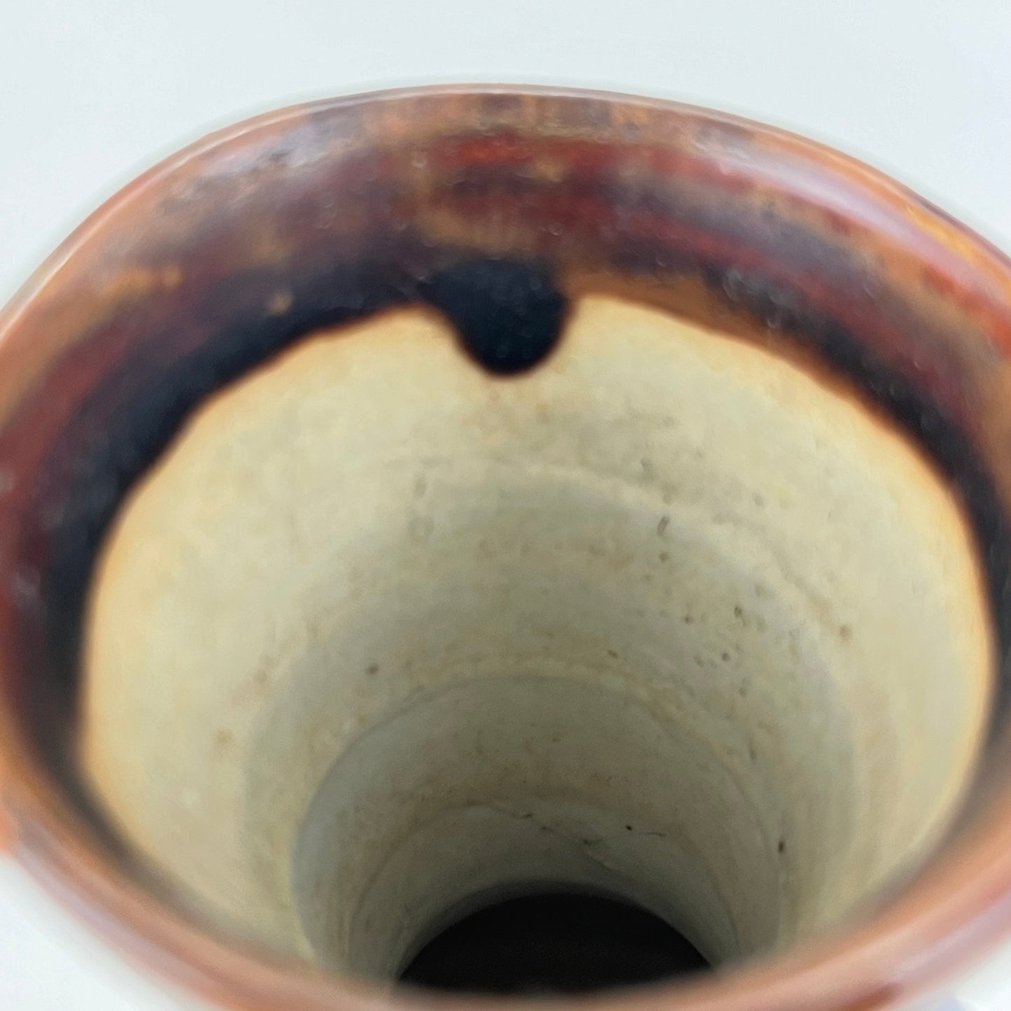 Vintage Japanese Late Showa Era Ceramic Tokkuri Sake Bottle Vase w/ Grapes 10”