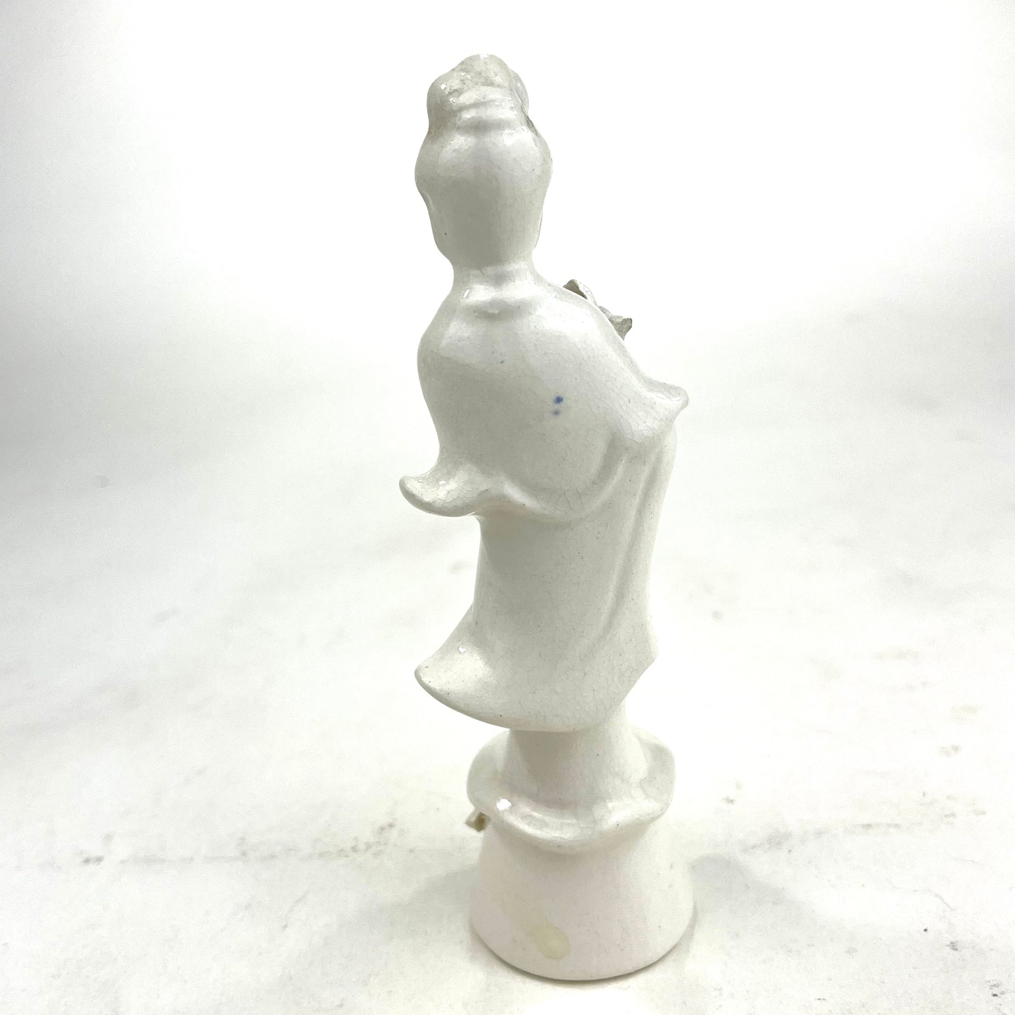 Quan-Yin Statue Porcelain God/Gooddess of Compassion Standing Pose 6”