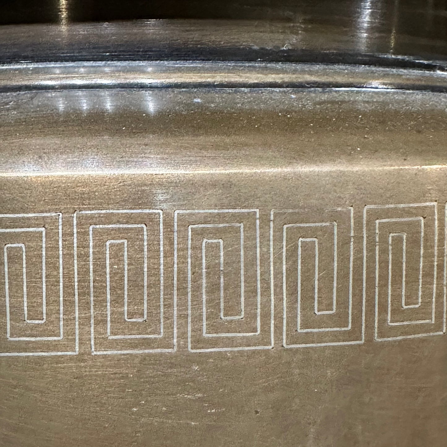 Antique Japanese Meiji Era c1900 Bronze Hibachi 12”