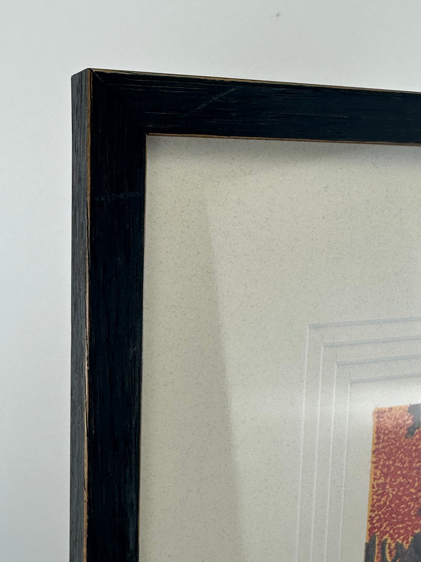 Japanese Original Woodblock Print by Teruhide Kato (1936–2015) "Autumn Leaves" Framed LS#230