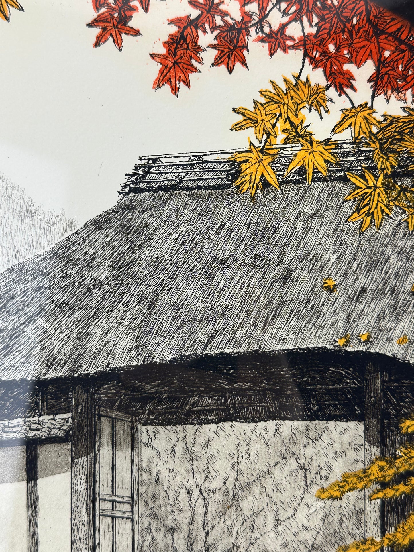 Original 2021 Limited Ed 19/150 Print by Hiroto Norikane (b1949) Shoji -21 (Gate) LS#037