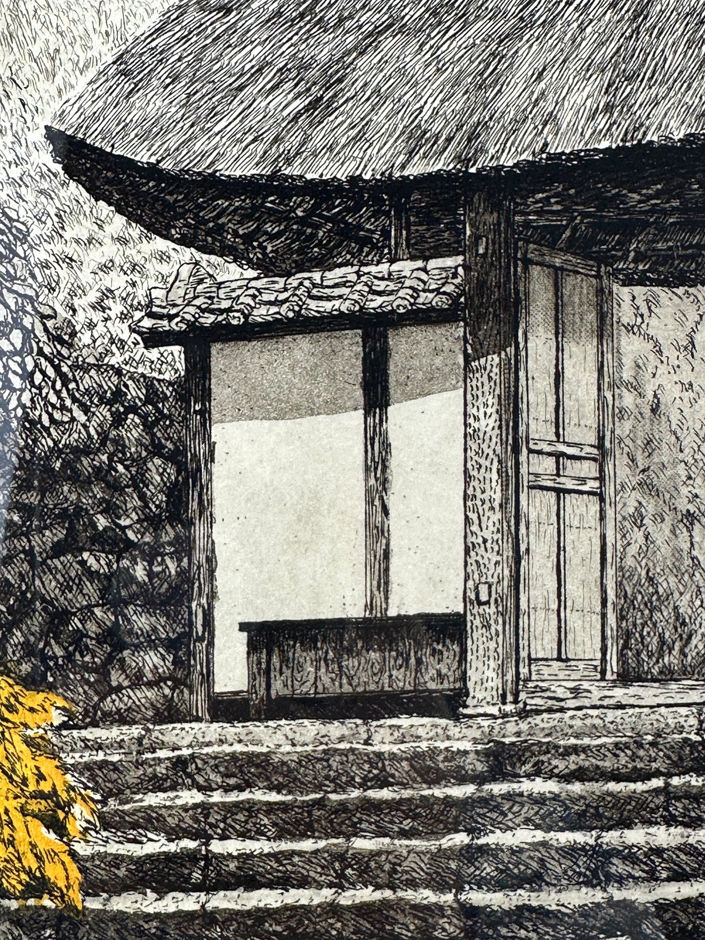 Original 2021 Limited Ed 19/150 Print by Hiroto Norikane (b1949) Shoji -21 (Gate) LS#037