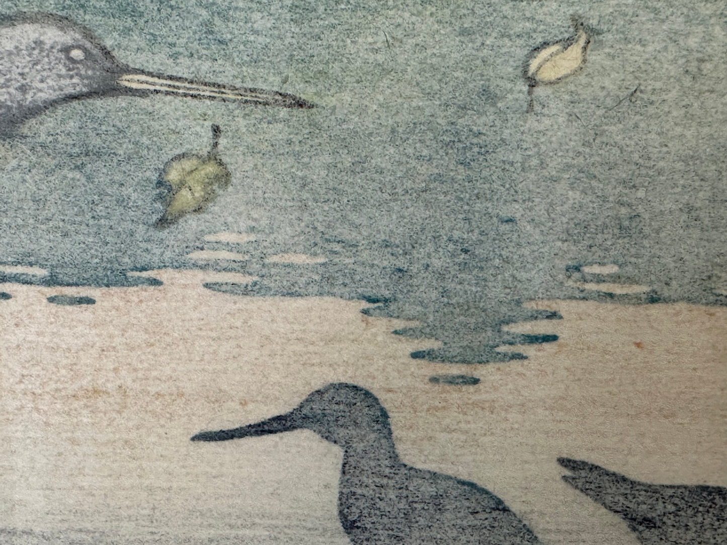 Vintage Japanese Original Tsukasa Yoshida Ukiyoe Woodblock Print "Dawn"