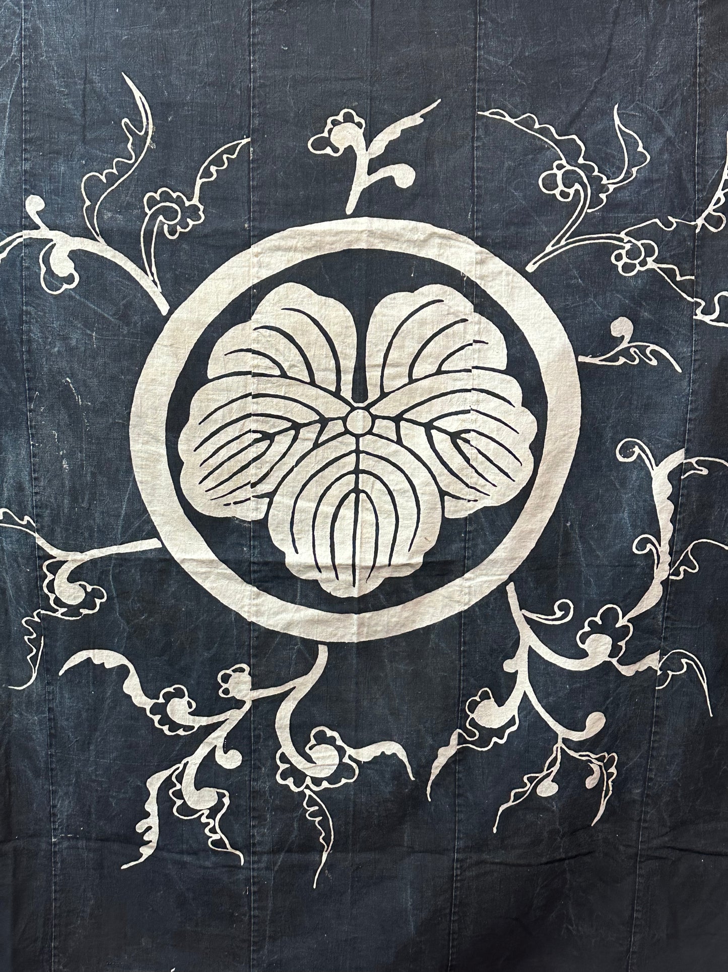 Antique Japanese 19th Century Textile - Tsutsugaki 70"x60"