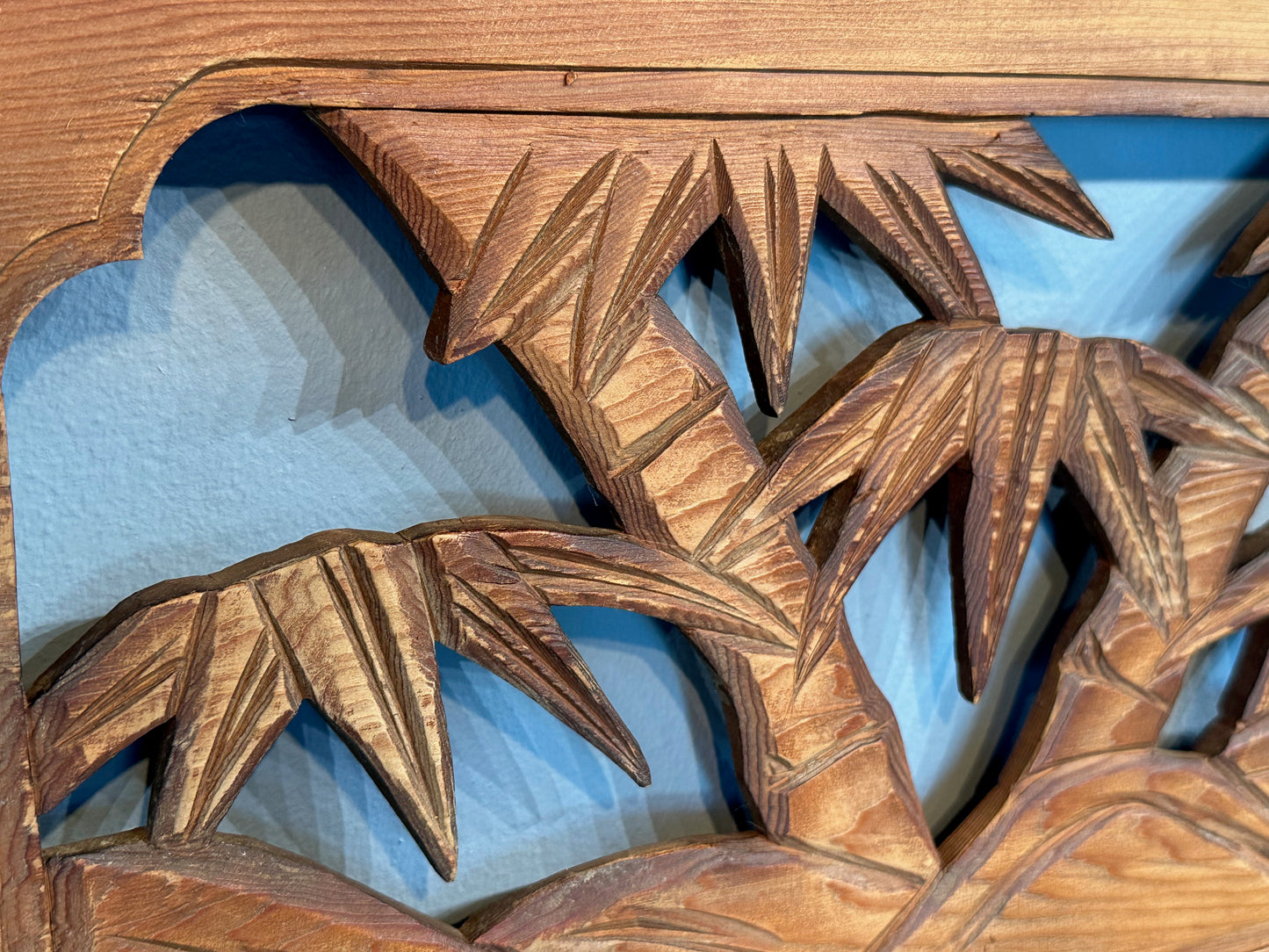 Vintage Japanese Ranma Bamboo-Pine-Plum (Shochikubai) Carved Transom 68"