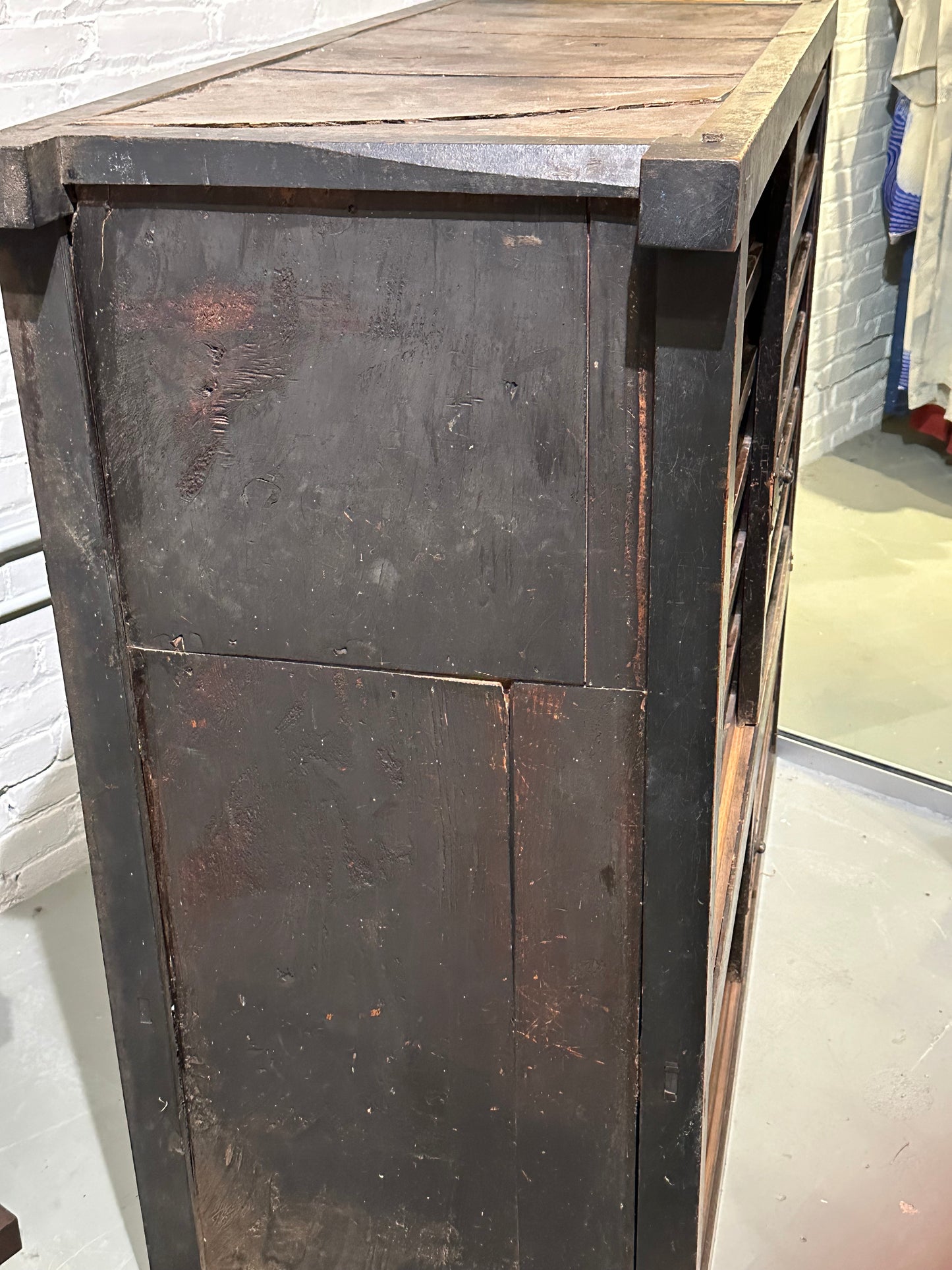 Antique Japanese Mid Edo Era c1700's Tansu Chest Sugi 54"W
