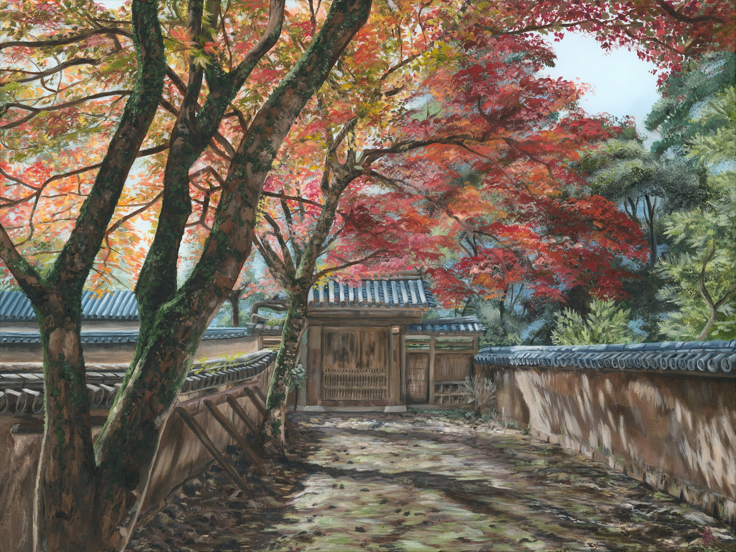 Giclée Print Signed by Laura Virgin "Mt Shosha" Limited Edition 10"x13"