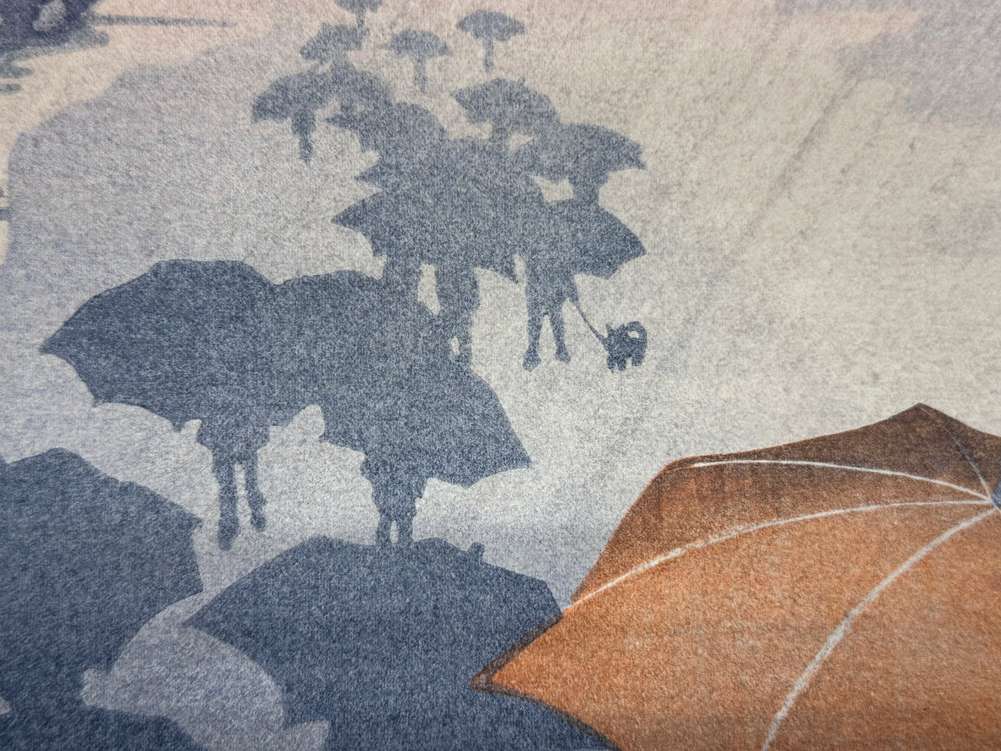 Original Woodblock Print by Carol Jessen b1940 "Kamagowa" 18.5"W