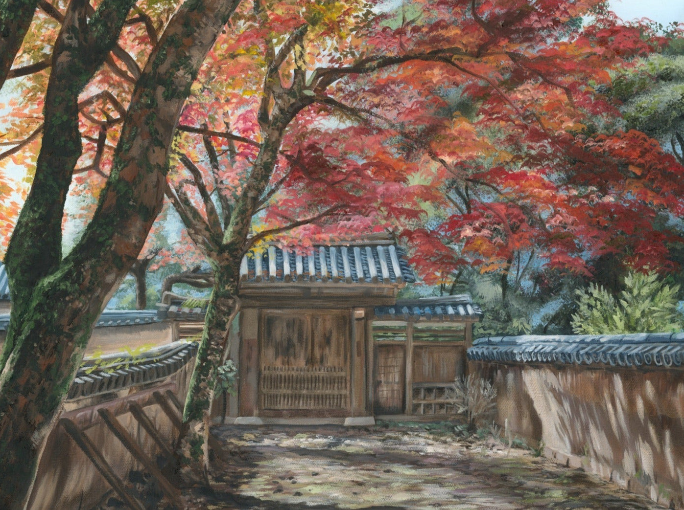 Giclée Print Signed by Laura Virgin "Mt Shosha" Limited Edition 10"x13"