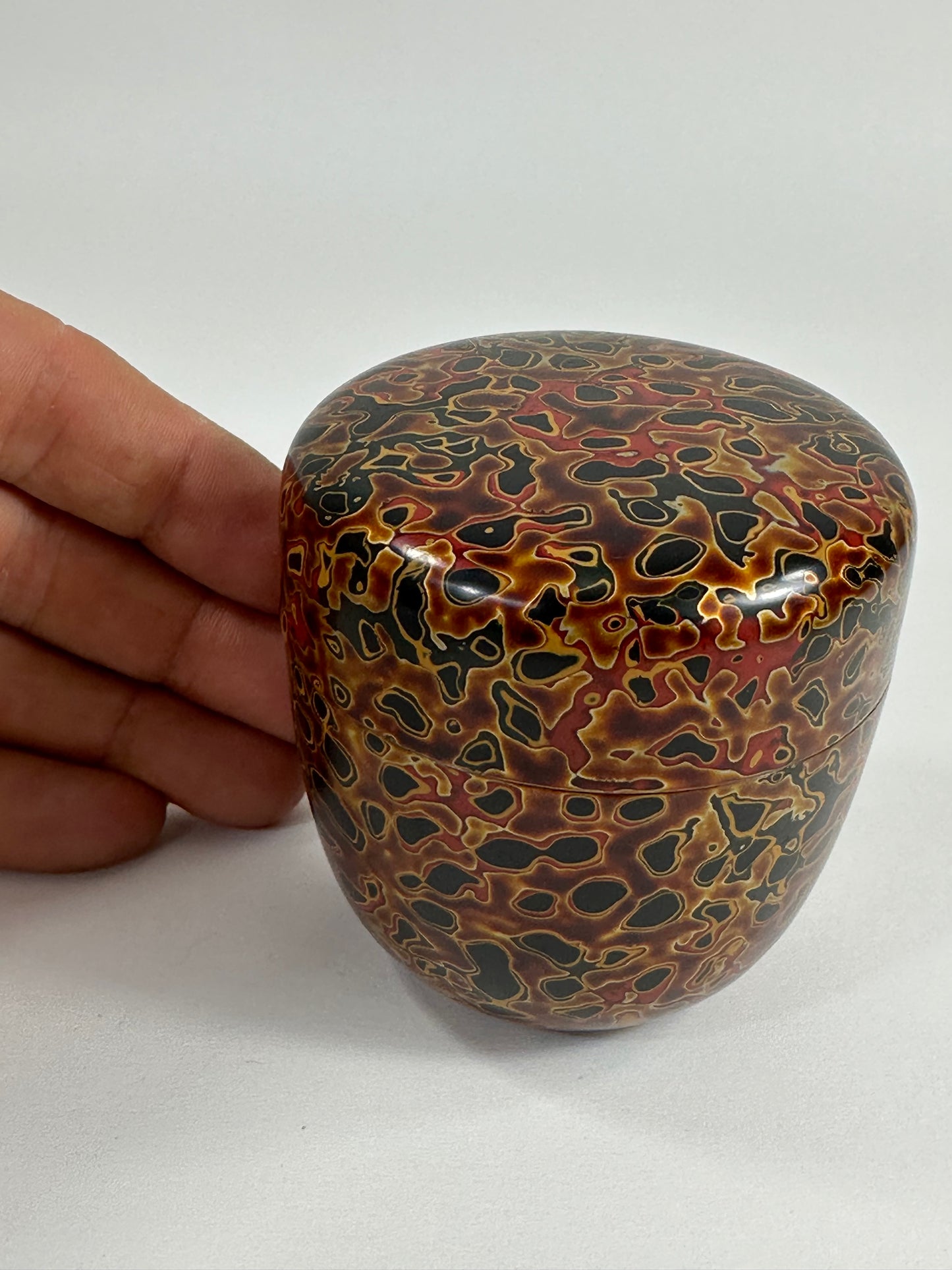 Vintage Japanese Tea Ceremony Natsume Tsugari Nuri Lacquer Karanuri 3”