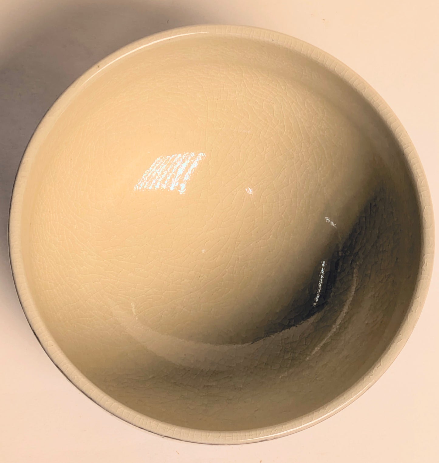 Vintage Japanese Chawan Tea Ceremony Bowl Ceramic 4.25" w/ Kiri Wood Box