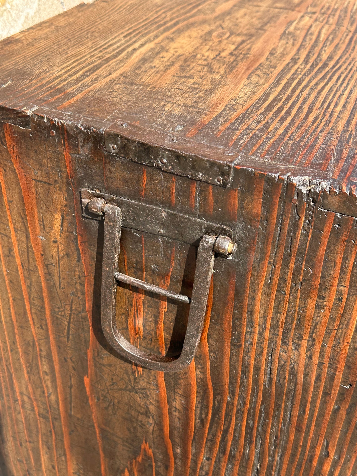 Antique Japanese Meiji Era (1868-1912) Chobadansu Document Chest 4 Drawer 37"H