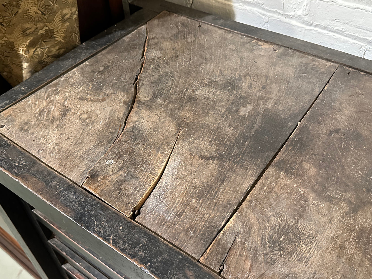 Antique Japanese Mid Edo Era c1700's Tansu Chest Sugi 54"W