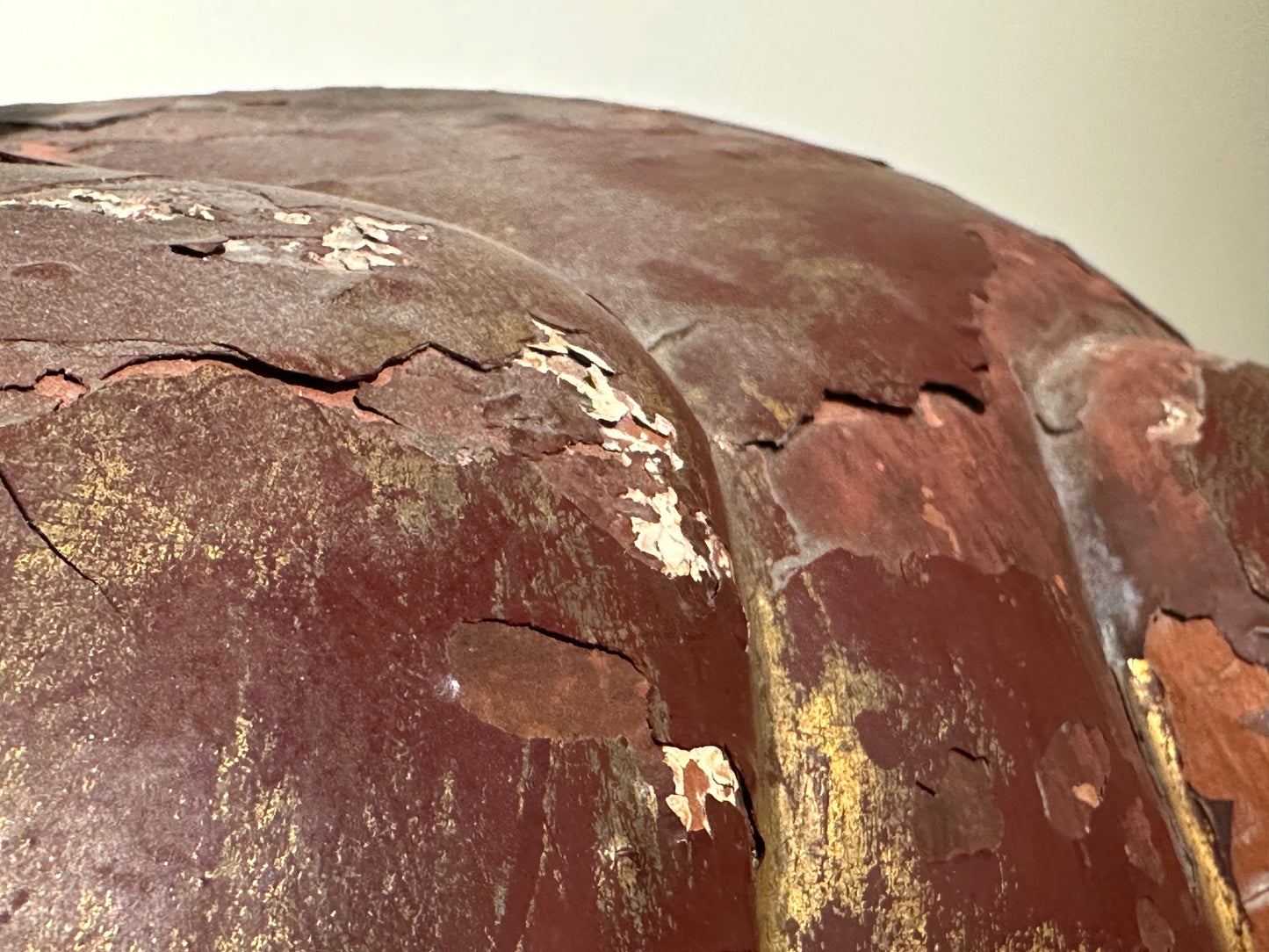 Antique Chinese Red Lacquer Had Carved Rabbit 22"L