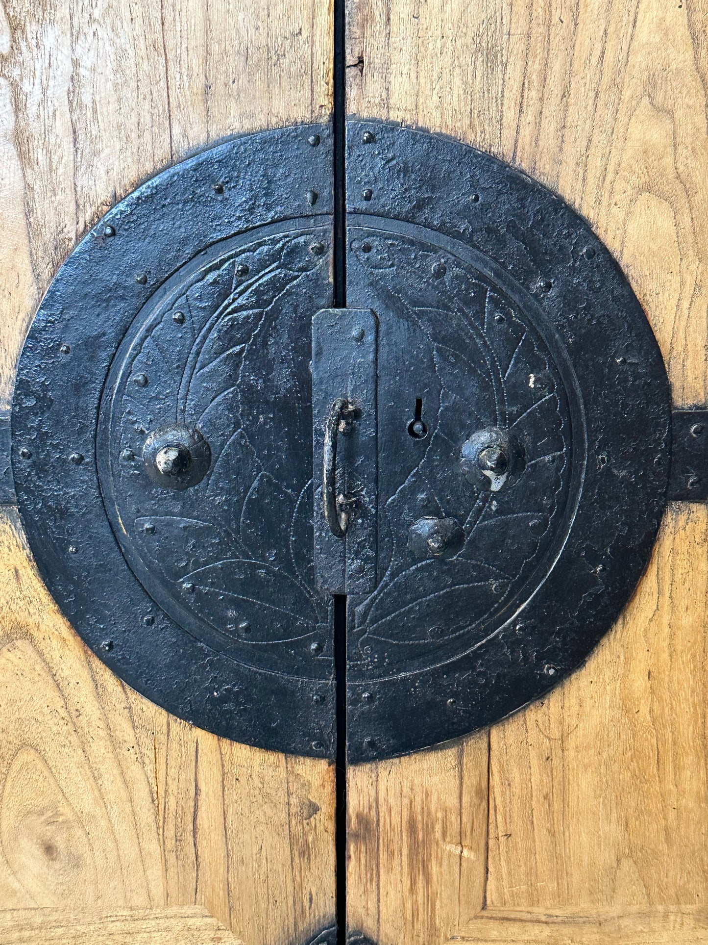 Antique Japanese Meiji Era c1890's Kannon Biraki Clothing Tansu Chest Sugi Wood 36"W