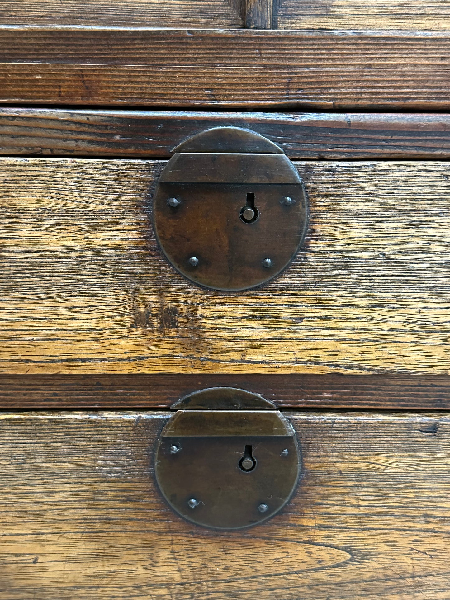 Antique Japanese Taisho Era (c1920’s) Kiri Kodansu Personal Tansu 6 Drawer 24"W