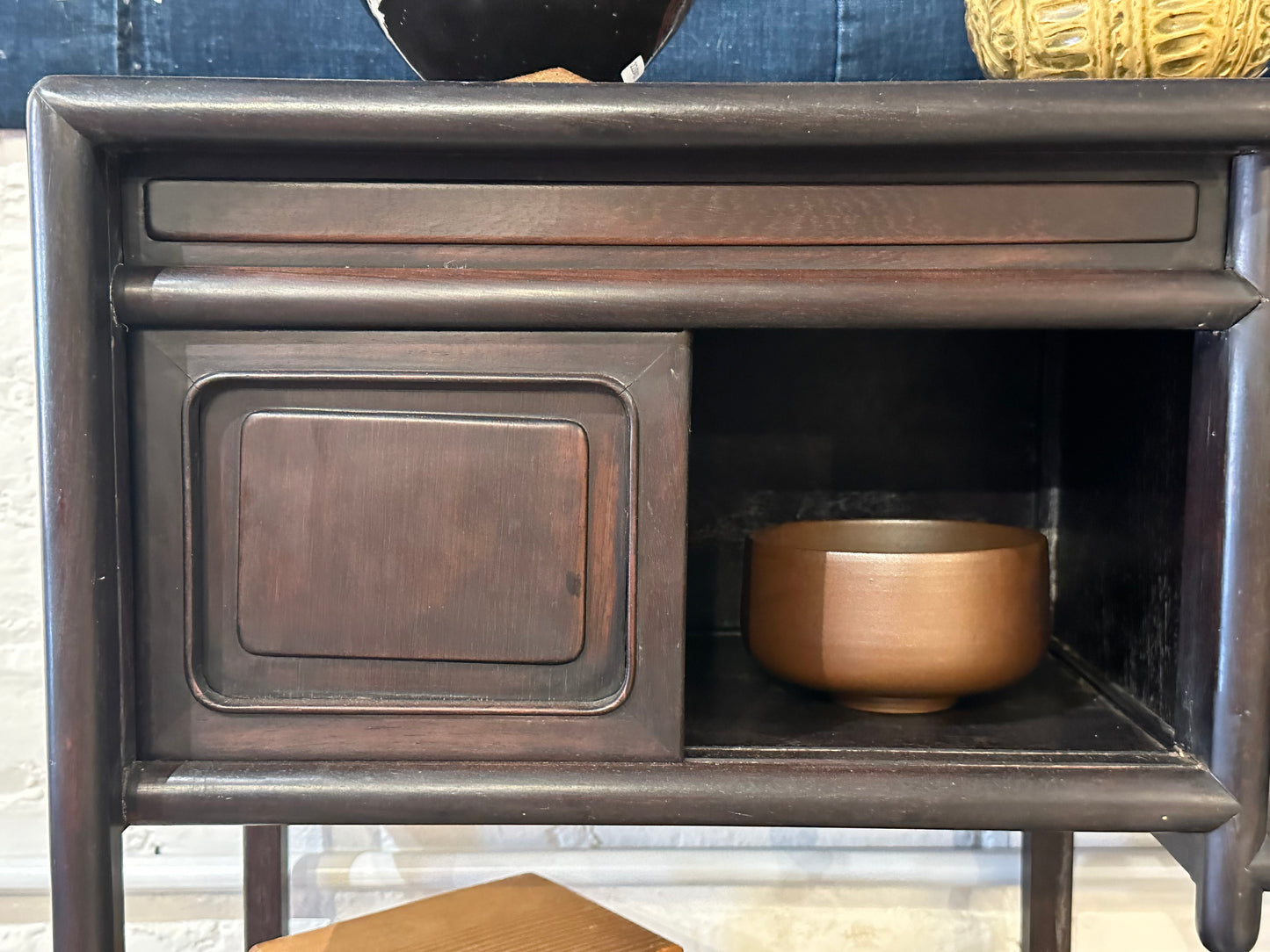 Antique Japanese Chadansu Tea Display Tansu Hongmu 36"H