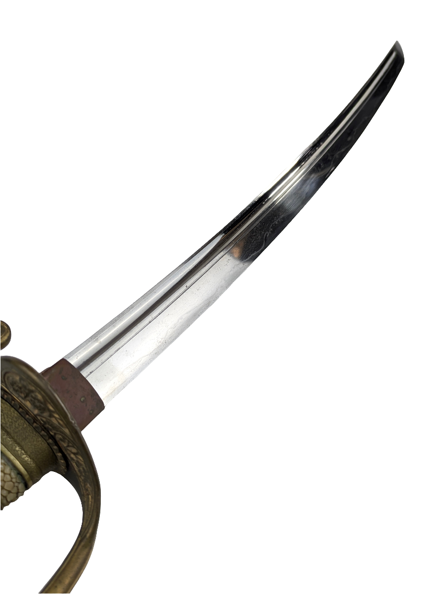 Japanese Type 19 Cavalry Officer’s Saber (Kyū-guntō) Ray Skin Hilt Meiji c1886 Sword LS109