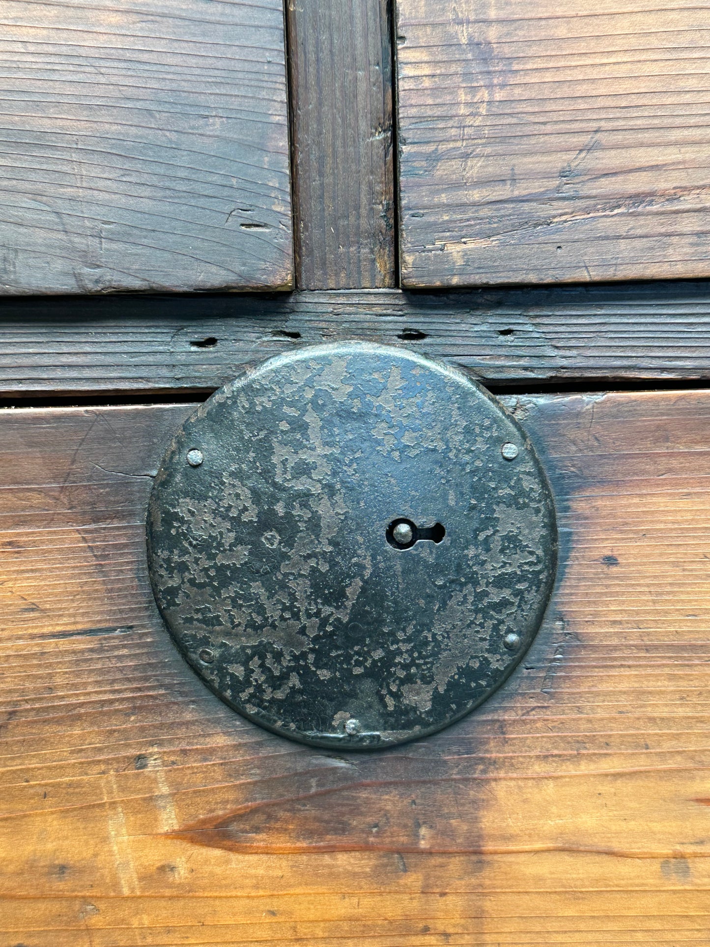 Antique Japanese Meiji Era c1870's Sugi Wood Kimono Tansu Mokko Iron Hardware