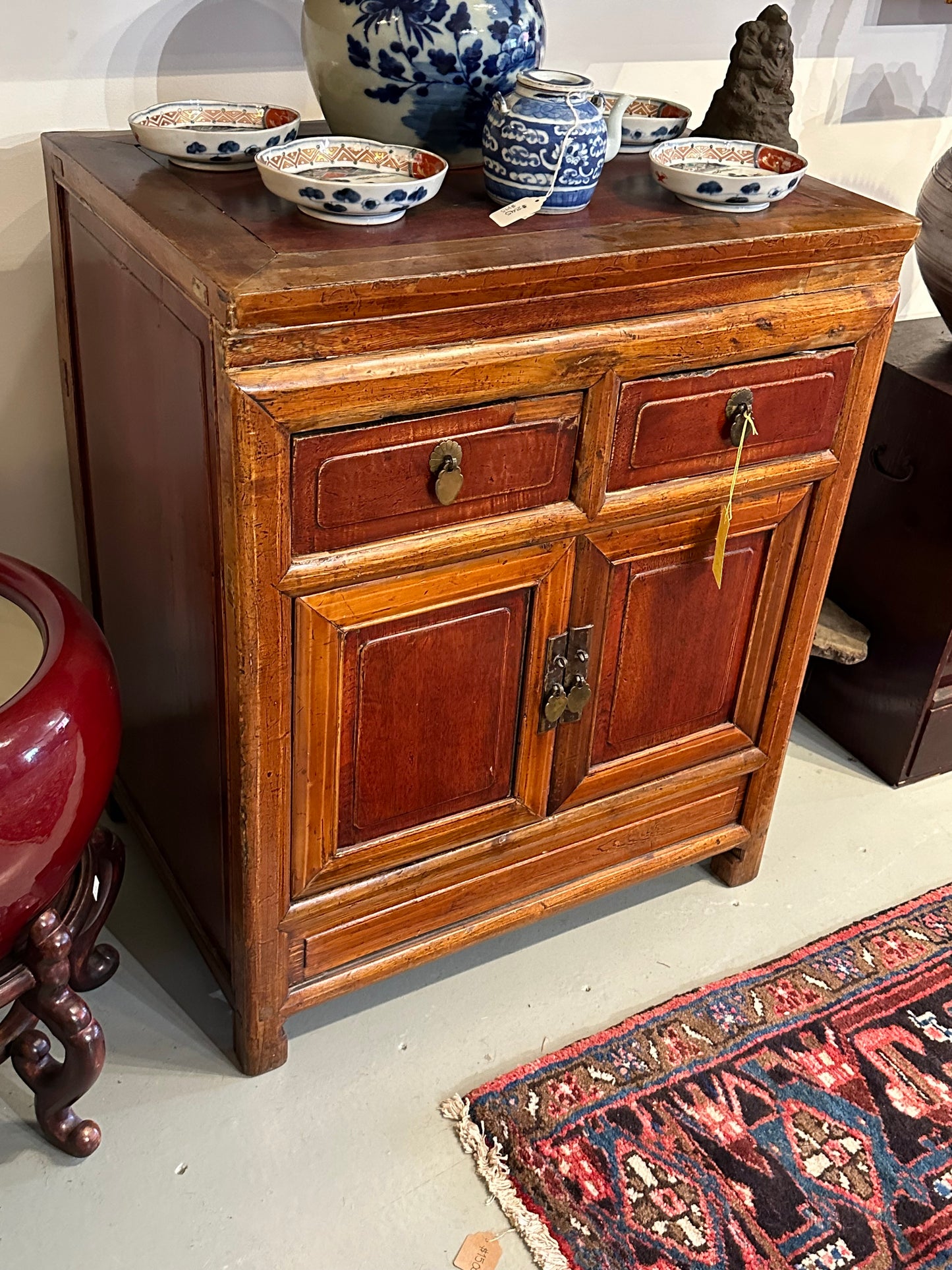 Antique Chinese Cabinet Qing Dynasty Late 1800's 32.5"H