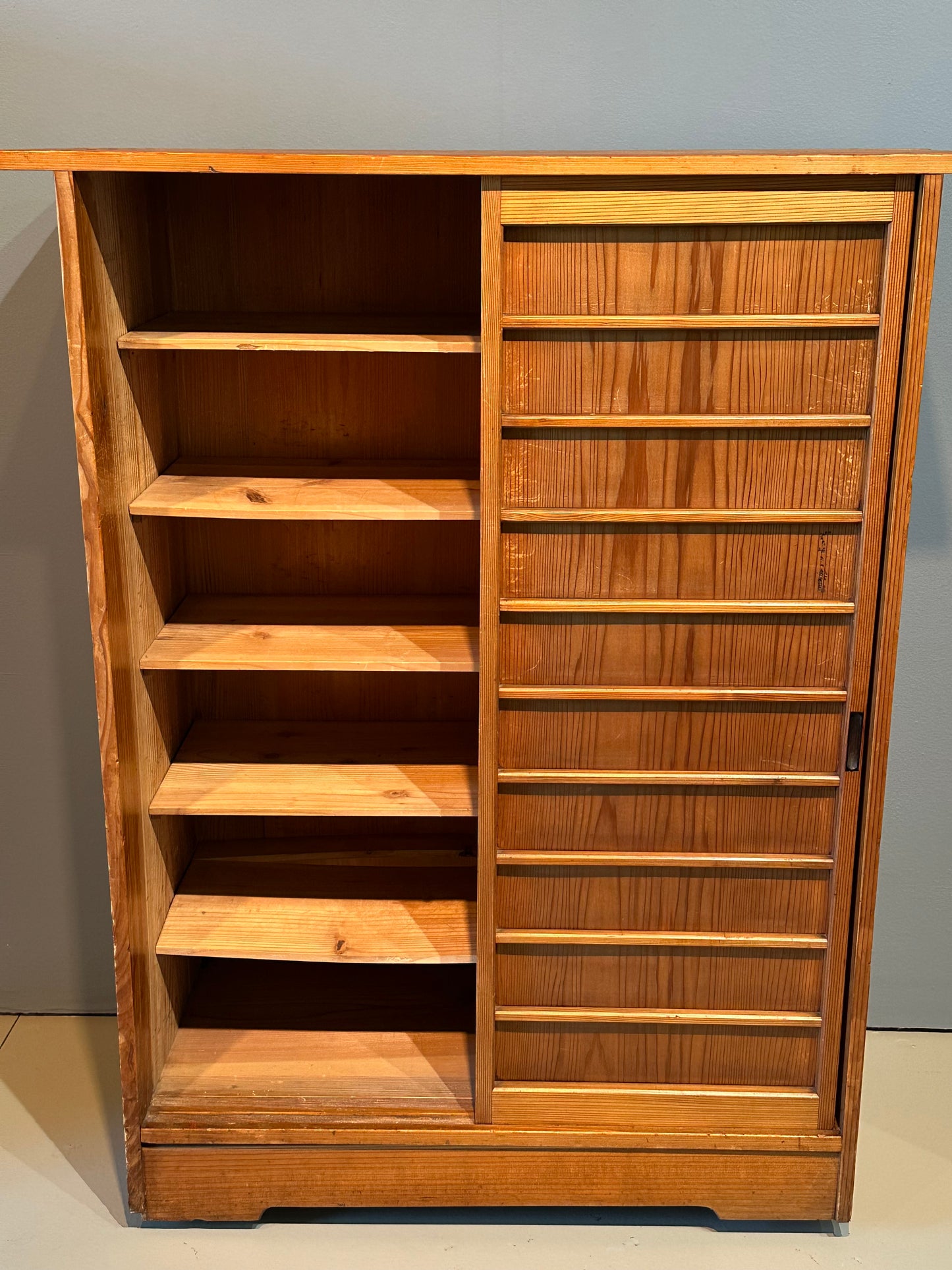 Antique Japanese Getabako Shoe Cabinet Meiji Era c1890’s Sugi Wood 36"