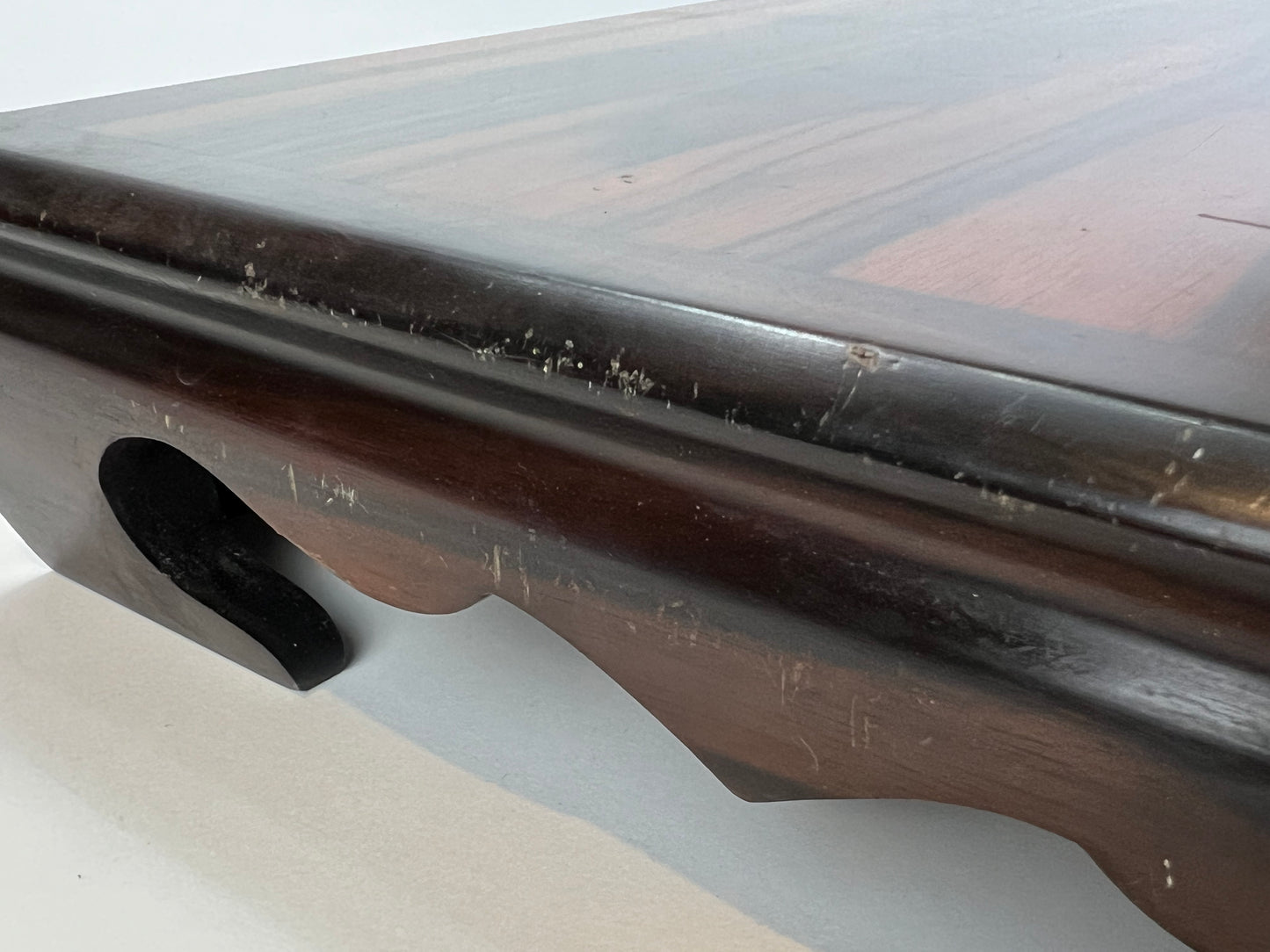 Vintage Japanese Kadai Makassar Ebony Ikebana & Bonsai Stand 19"x12"