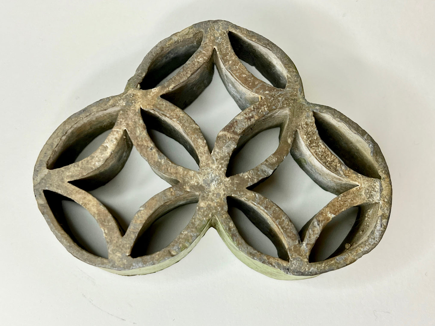 Vintage Japanese Ikebana Flower Arranging Kenzan Flower Frog Coin 4.25"