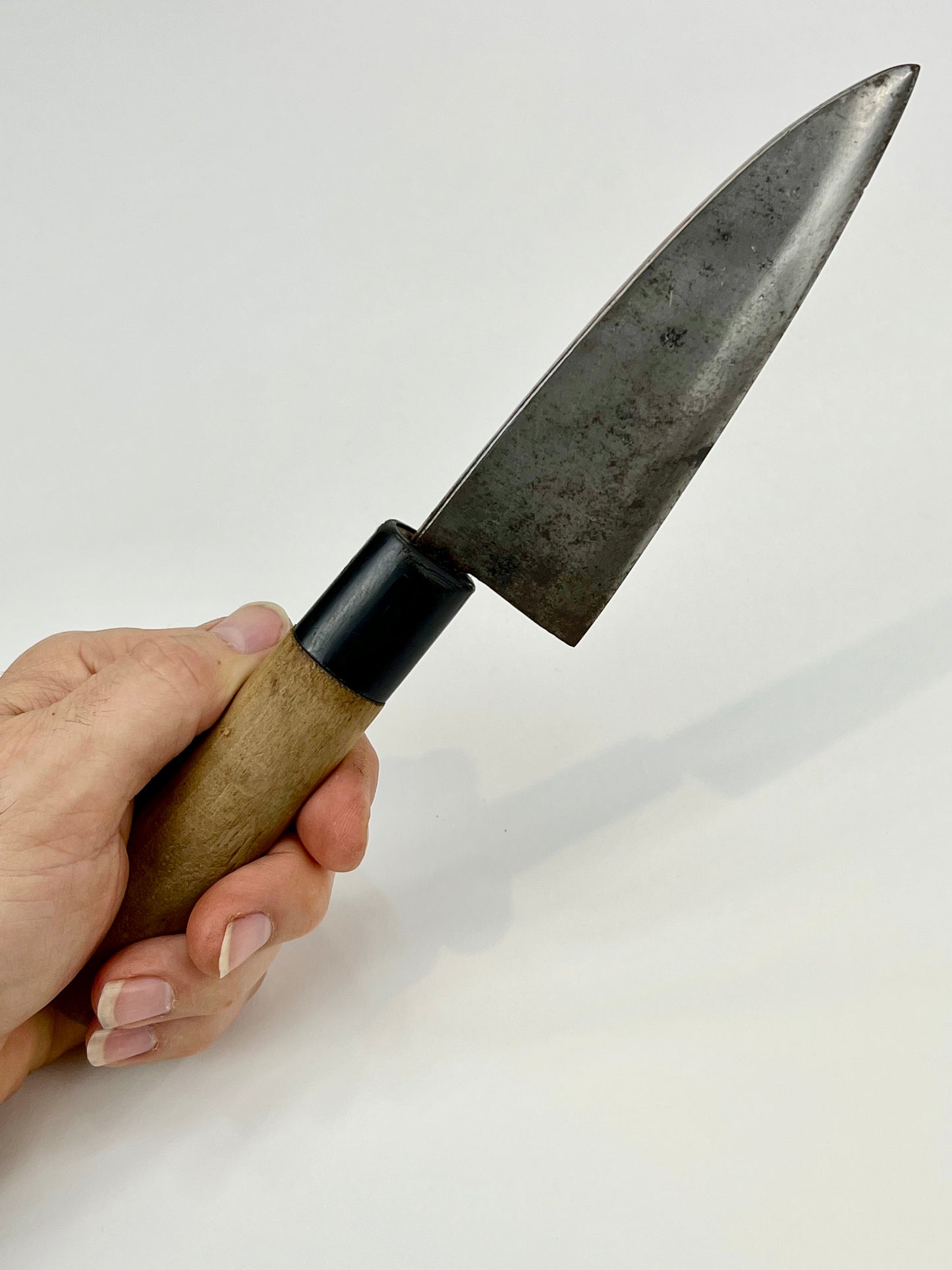 Vintage Japanese Signed Chef's Hocho Sushi 4.75" Knife Laminated Samurai Steel