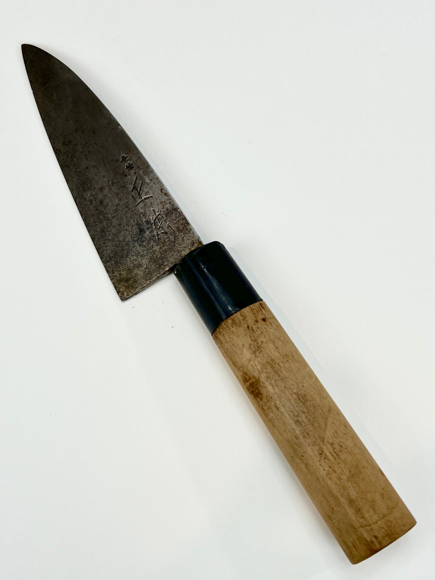 Vintage Japanese Signed Chef's Hocho Sushi 4.75" Knife Laminated Samurai Steel