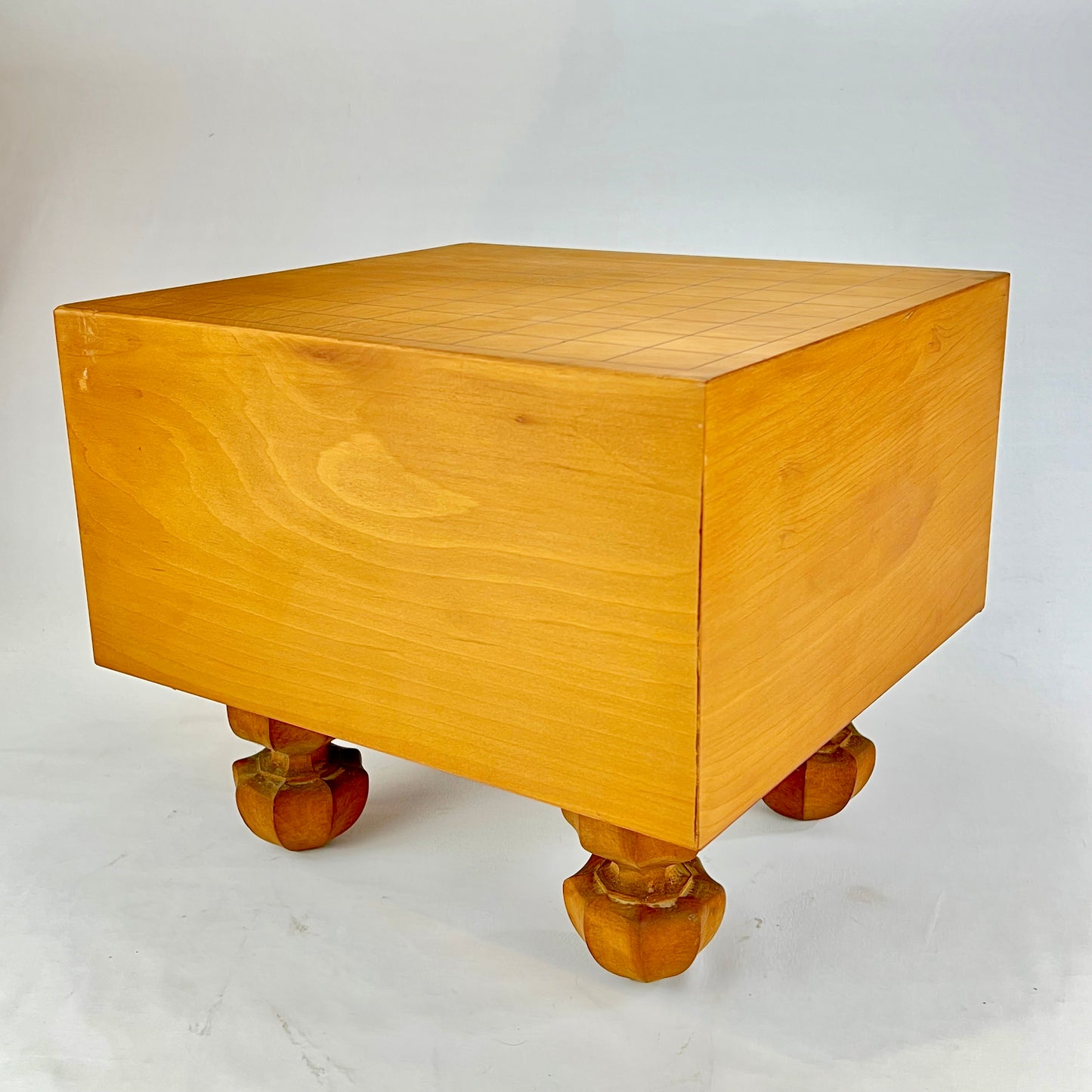 Vintage Japanese Shogiban 7" Thick Shinkaya Shogi Chess Board