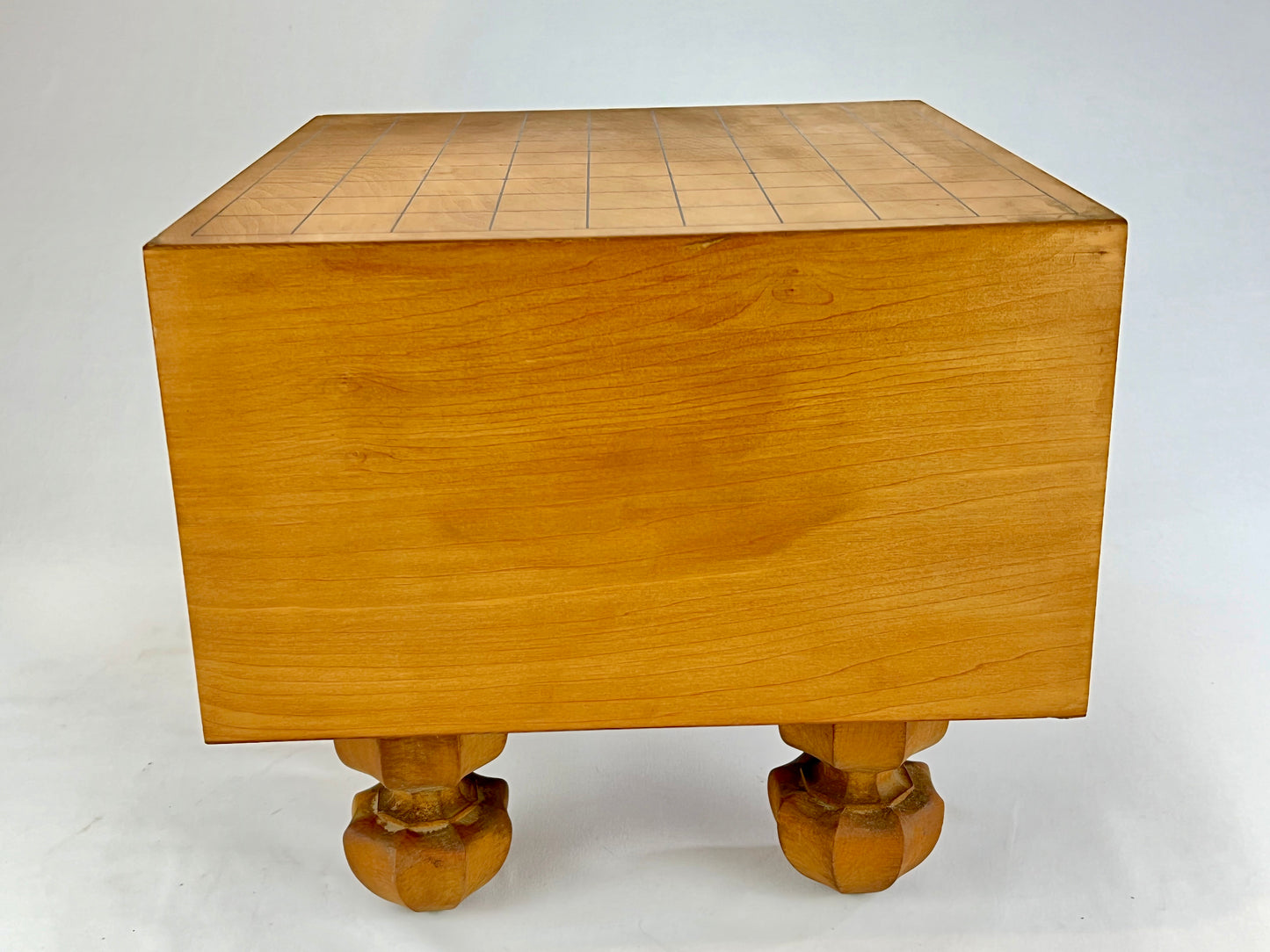 Vintage Japanese Shogiban 7" Thick Shinkaya Shogi Chess Board