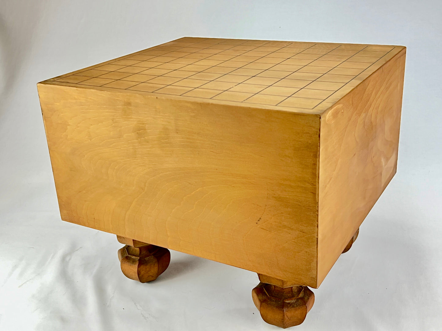 Vintage Japanese Shogiban 7" Thick Shinkaya Shogi Chess Board