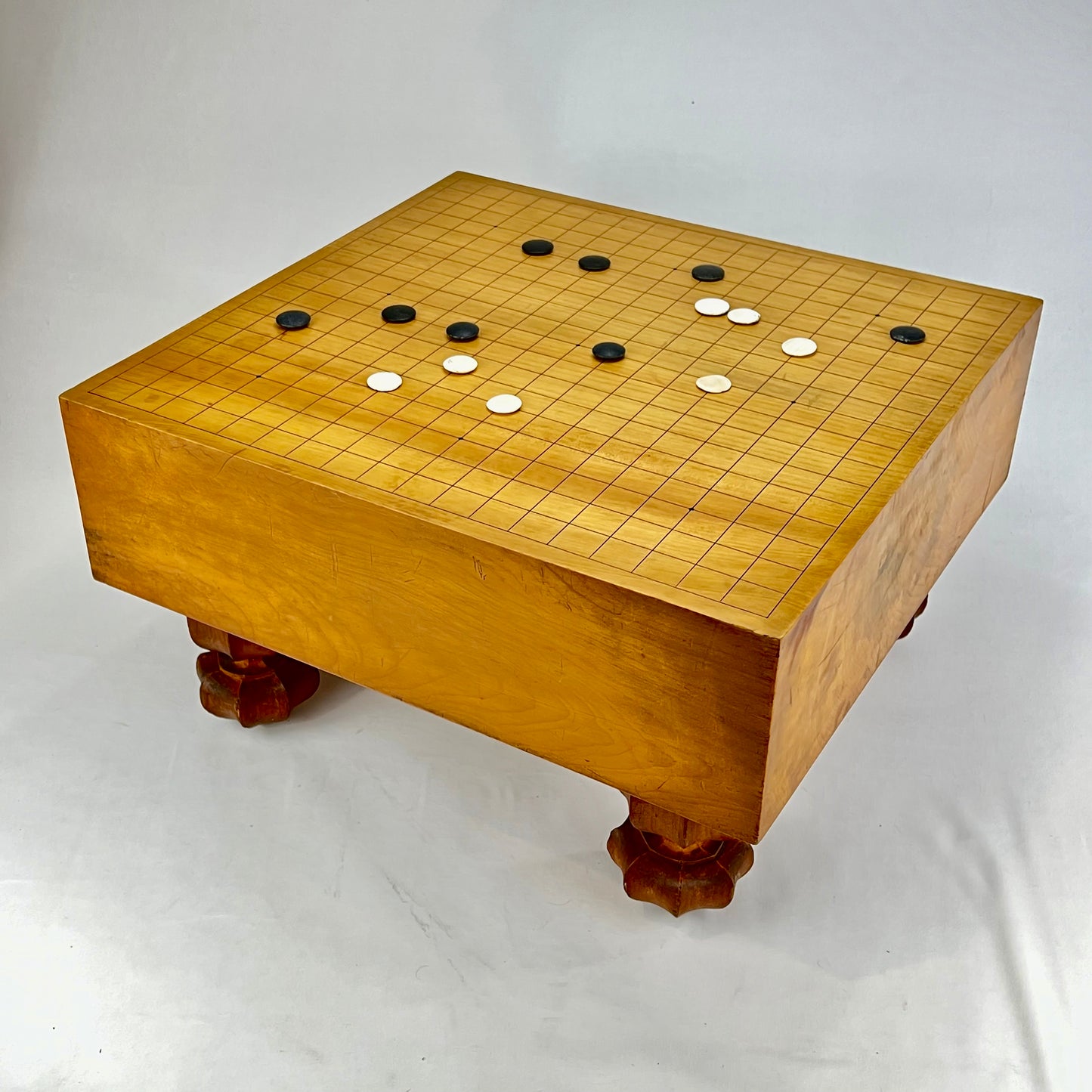 Vintage Japanese Goban 5" Thick Shinkaya Go Game