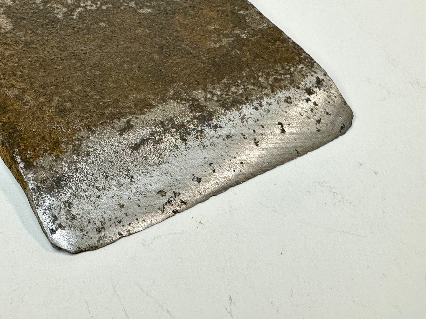 Vintage Japanese Signed Forged 2 1/4" Kanna Plane Blade Samurai Steel