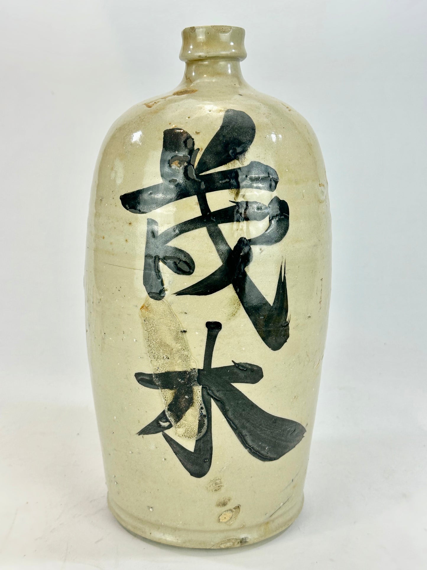 Antique Japanese Meiji Era (c1890's) Signed Tokkuri Large Sake Jug Sake (Vase) 14"