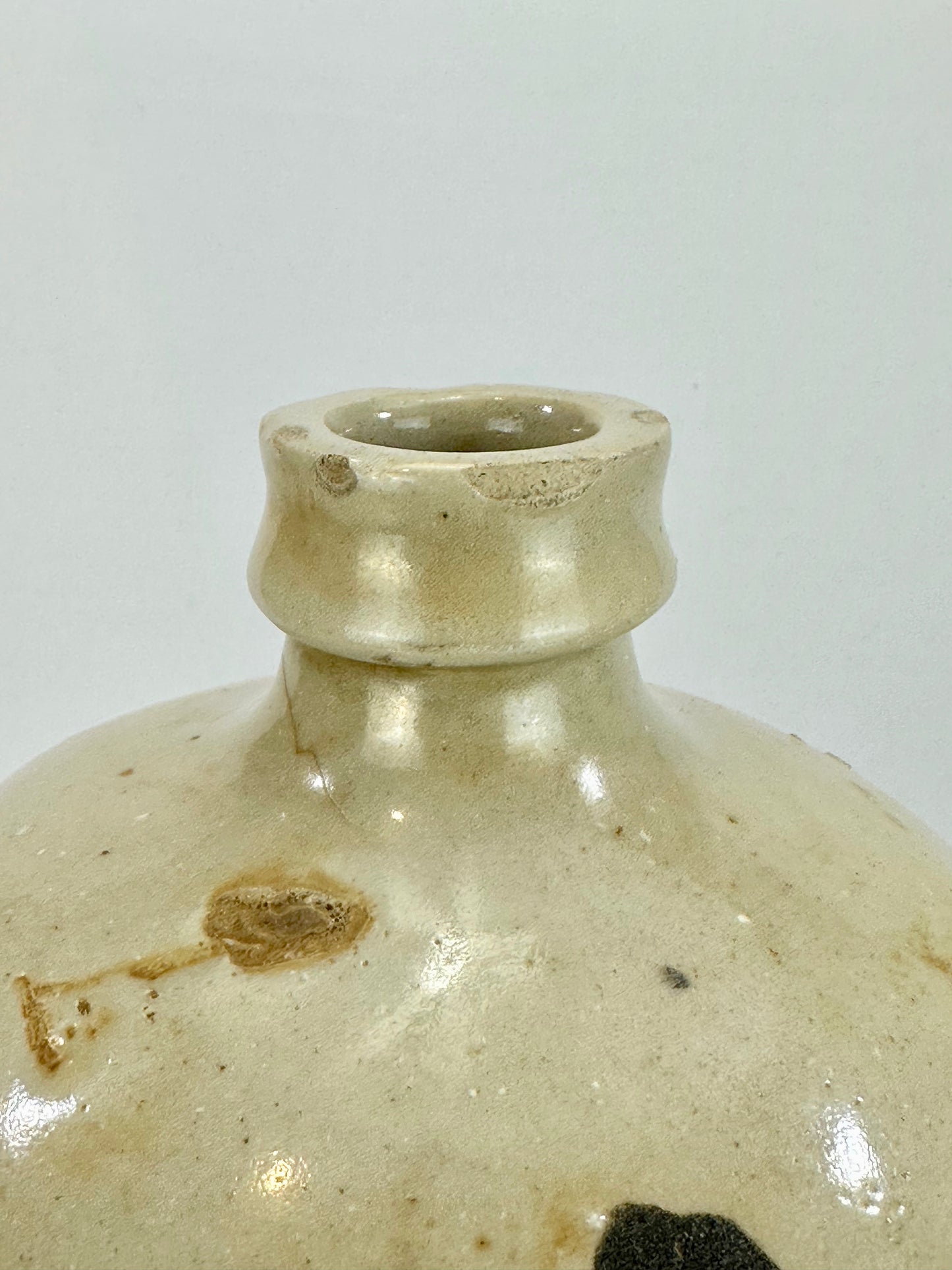 Antique Japanese Meiji Era (c1890's) Signed Tokkuri Large Sake Jug Sake (Vase) 14"