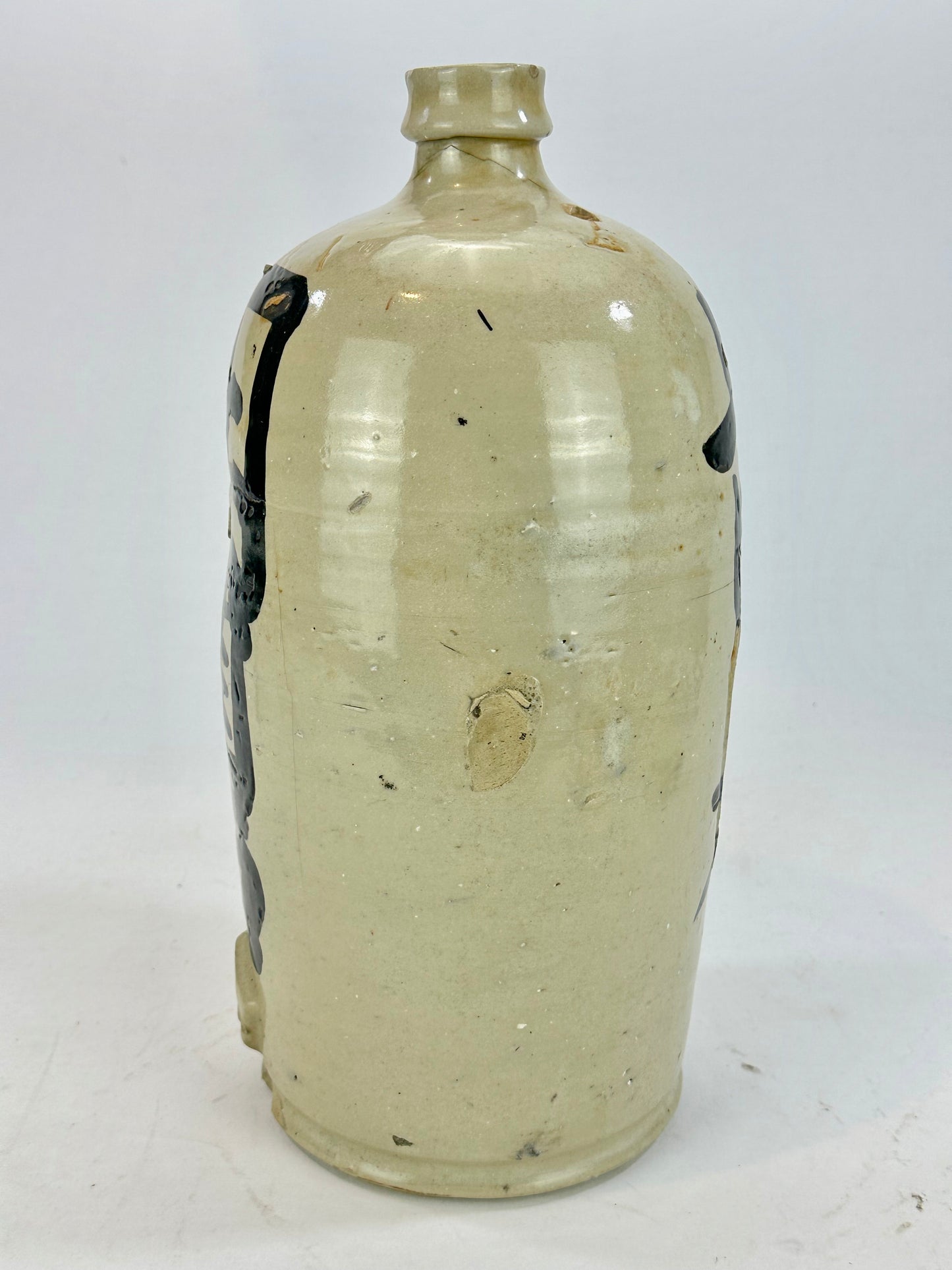 Antique Japanese Meiji Era (c1890's) Signed Tokkuri Large Sake Jug Sake (Vase) 14"