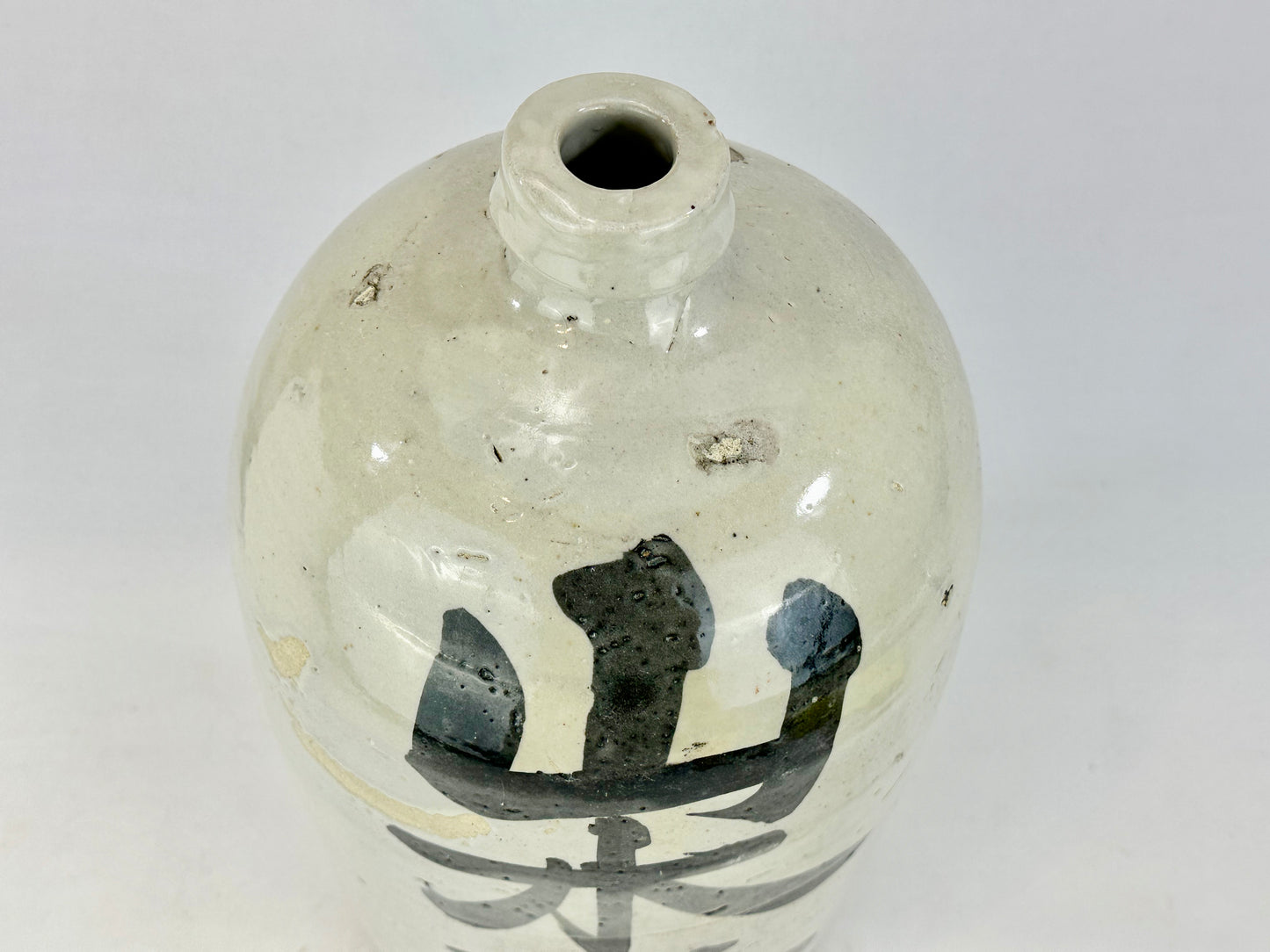 Antique Japanese Meiji Era (c1890's) Signed Tokkuri Large Sake Jug Sake (Vase) 16.5"