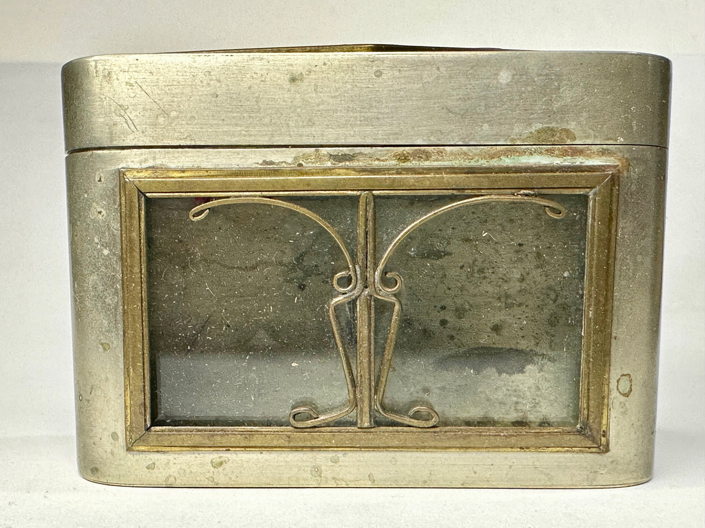 Antique Chinese Cricket Cage w/ Twin Compartments Window 4"