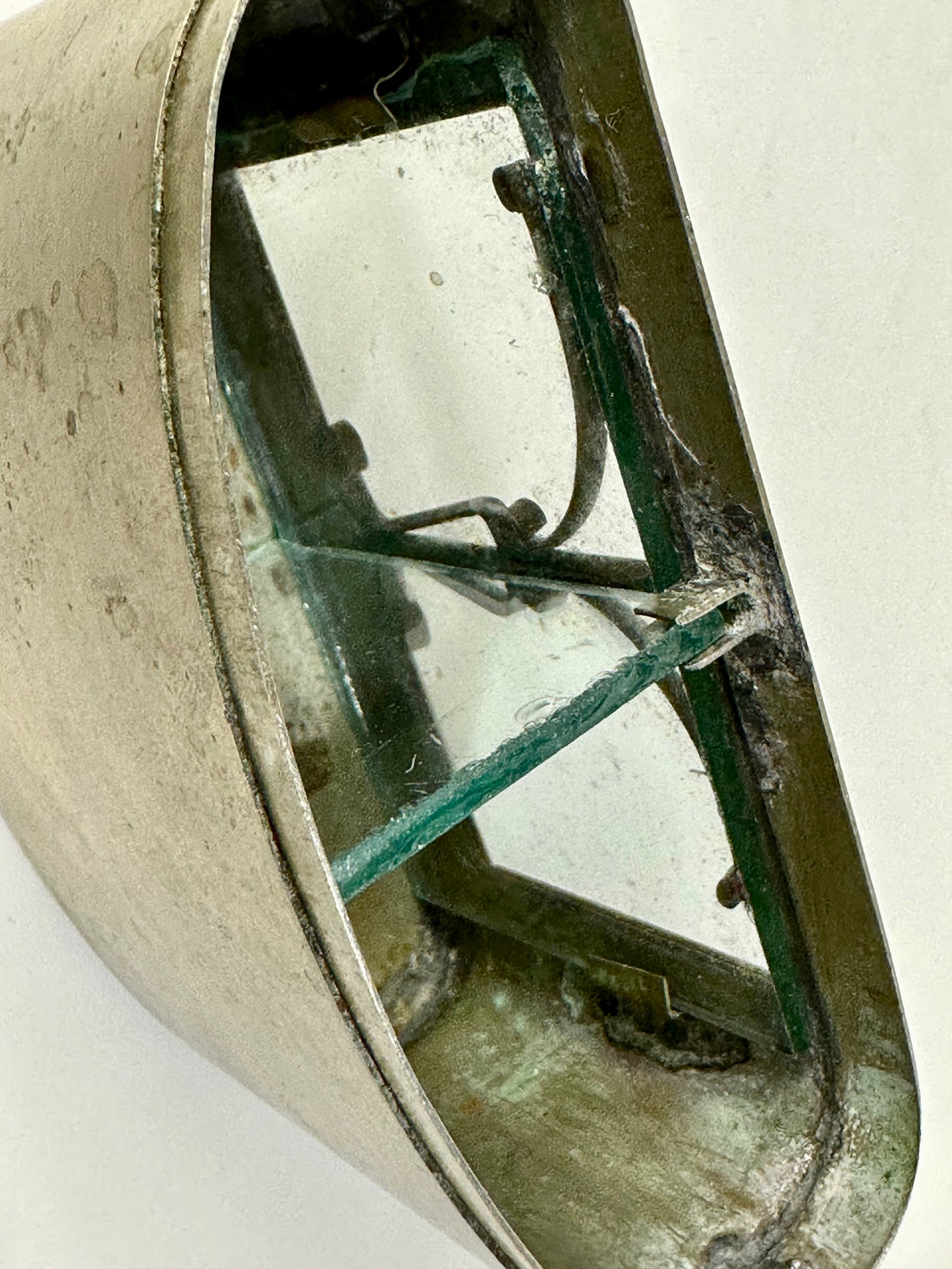 Antique Chinese Cricket Cage w/ Twin Compartments Window 4"