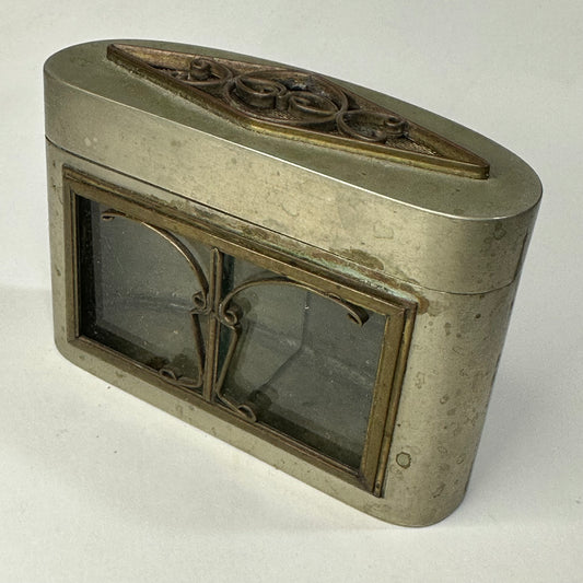 Antique Chinese Cricket Cage w/ Twin Compartments Window 4"