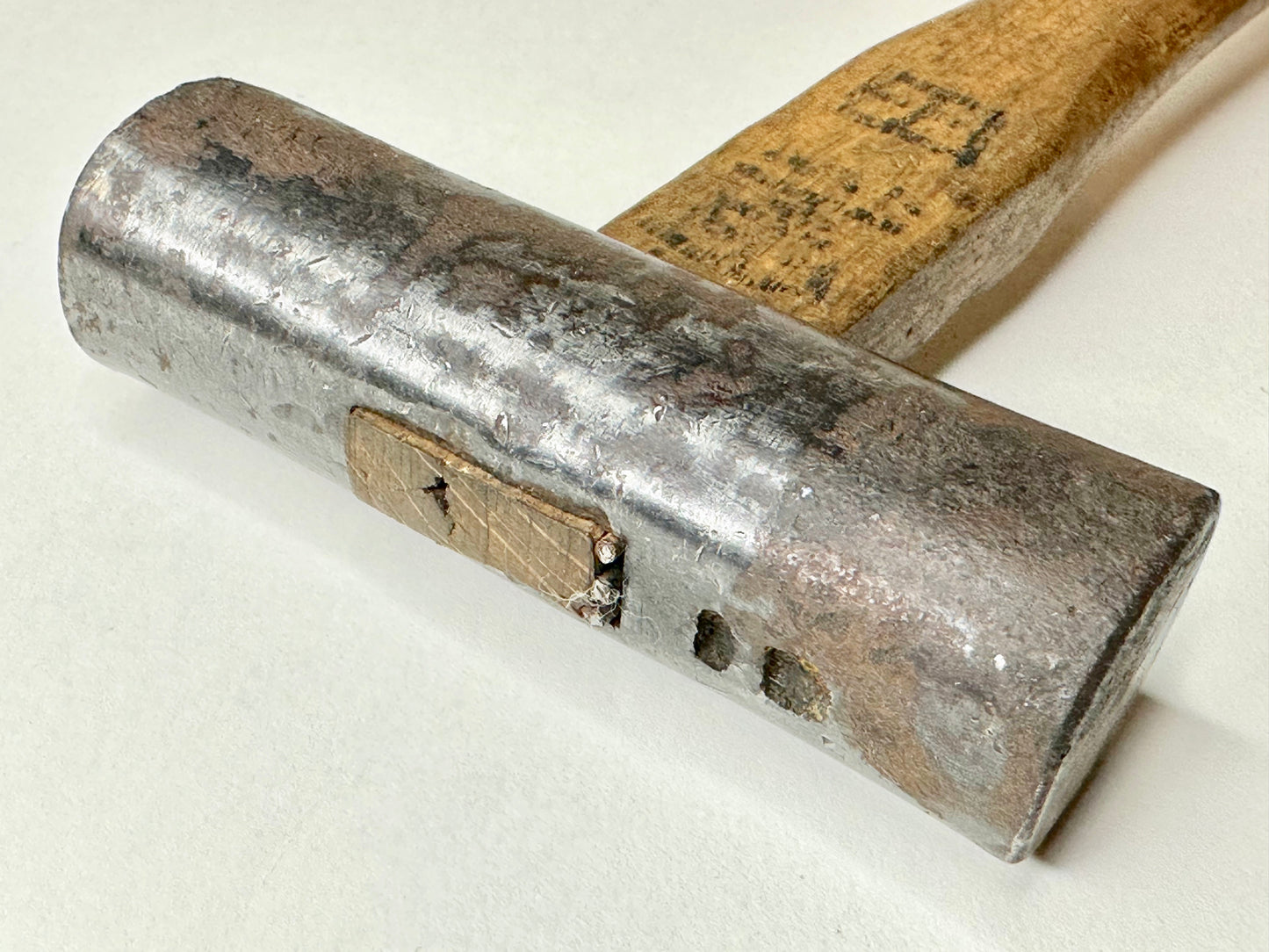Japanese Vintage Signed Tool Plane Adjusting Hammer 13"