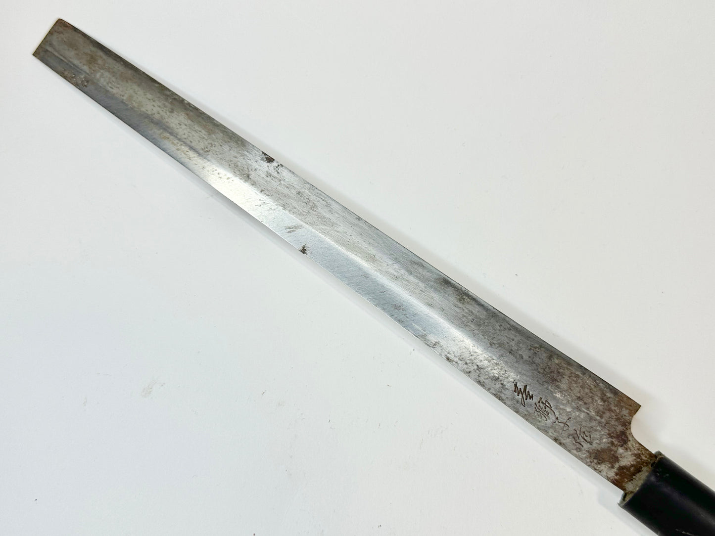 Vintage Japanese Signed Chef's Sashimi Sushi 9" Knife Laminated Samurai Steel