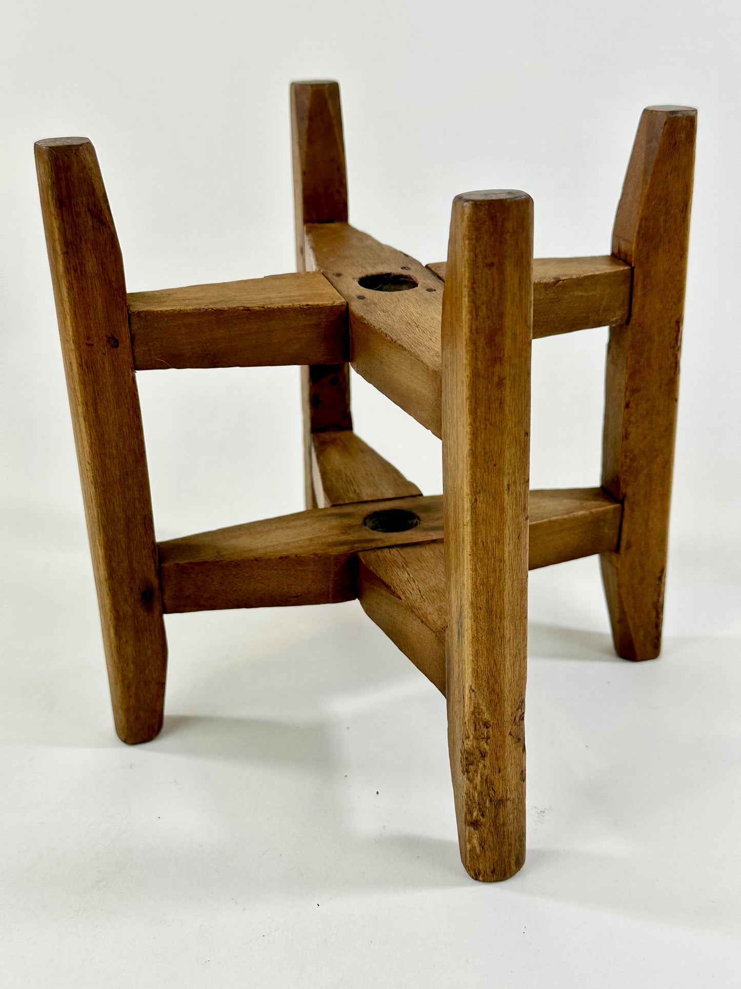 Antique Japanese Meiji 1800's Wooden Silk Spindles Sugi Wood