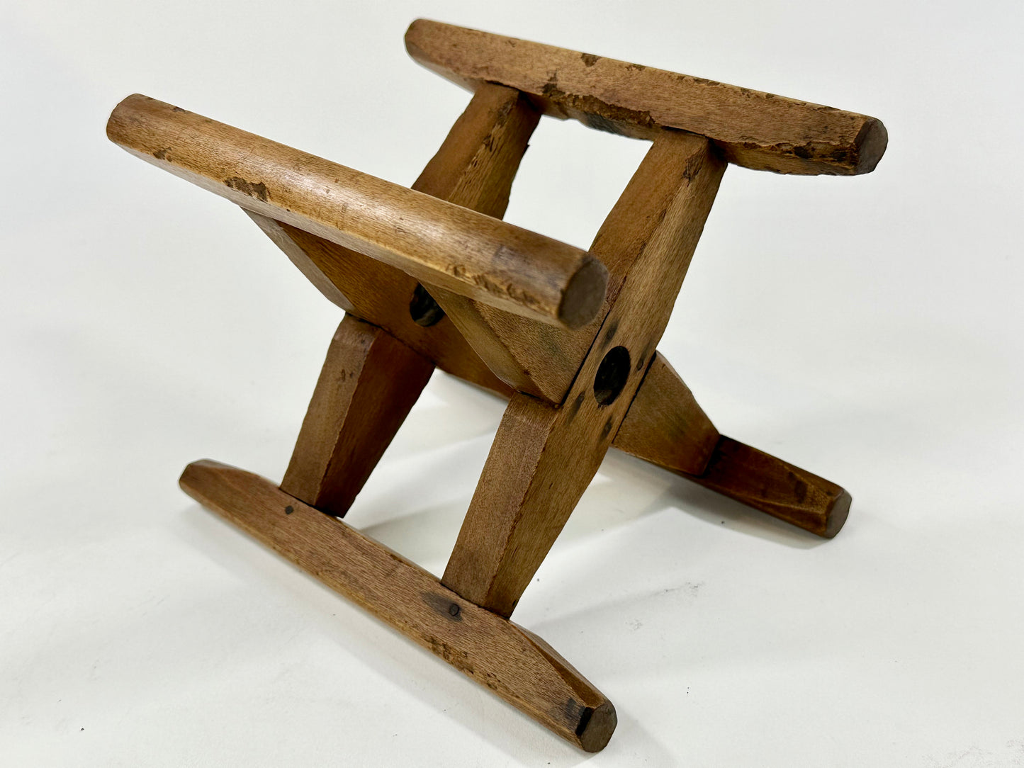 Antique Japanese Meiji 1800's Wooden Silk Spindles Sugi Wood